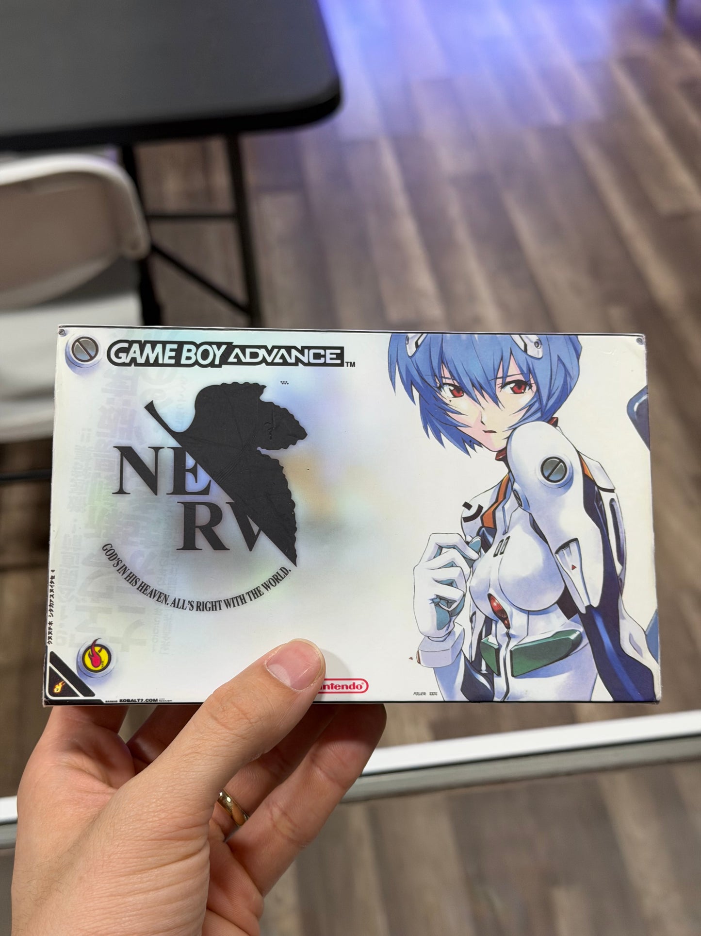 Custom Evangelion Nintendo Gameboy Advance Handheld System with Brighter Screen