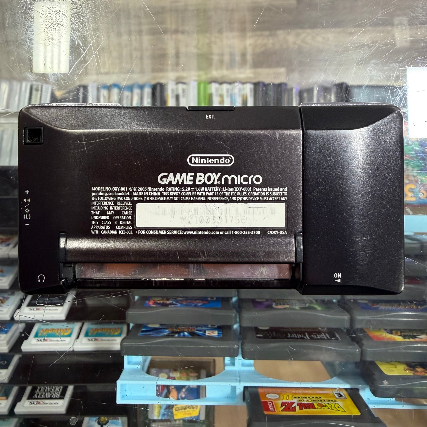 GBA Micro Silver GameBoy Advance (Charger included)