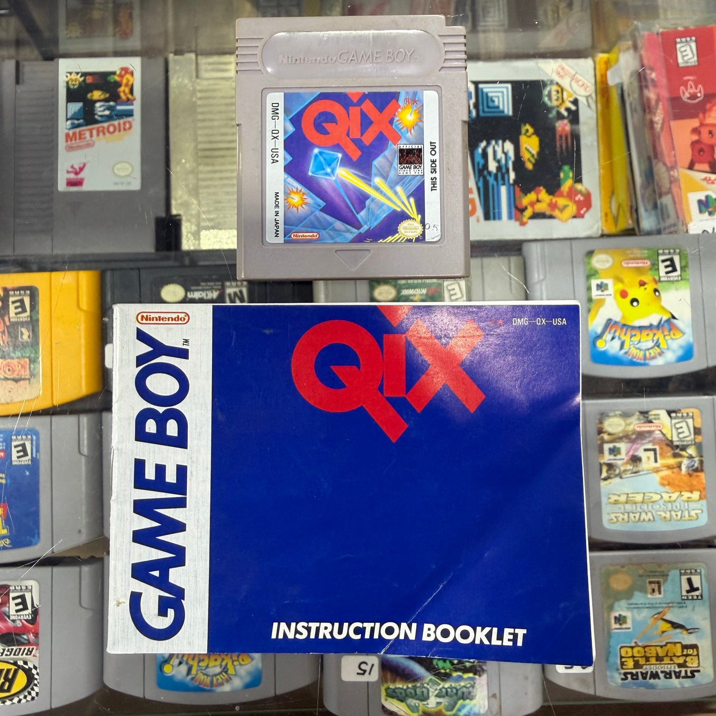 Qix GameBoy with Manual