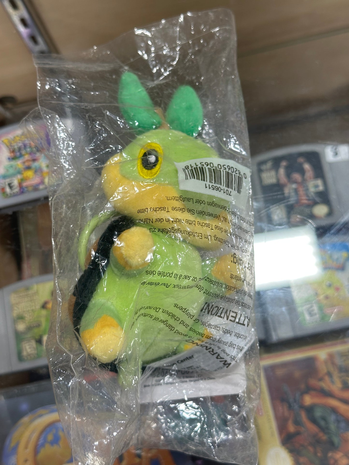Pokemon Center Plush Keychain Turtwig Diamond & Pearl Plush New
