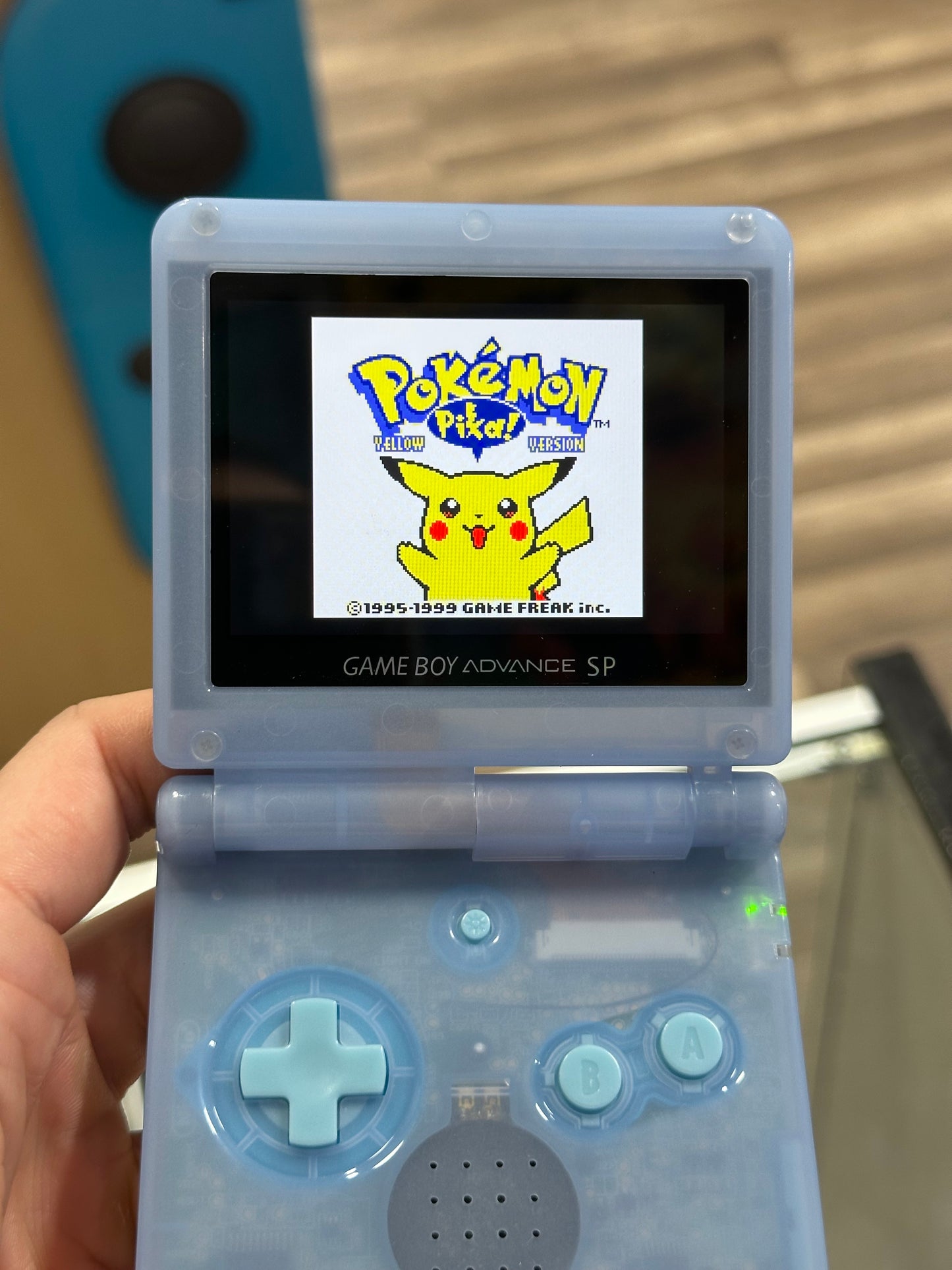 Nintendo Gameboy Advance SP Lugia Themed IPS mod and USB-C mod