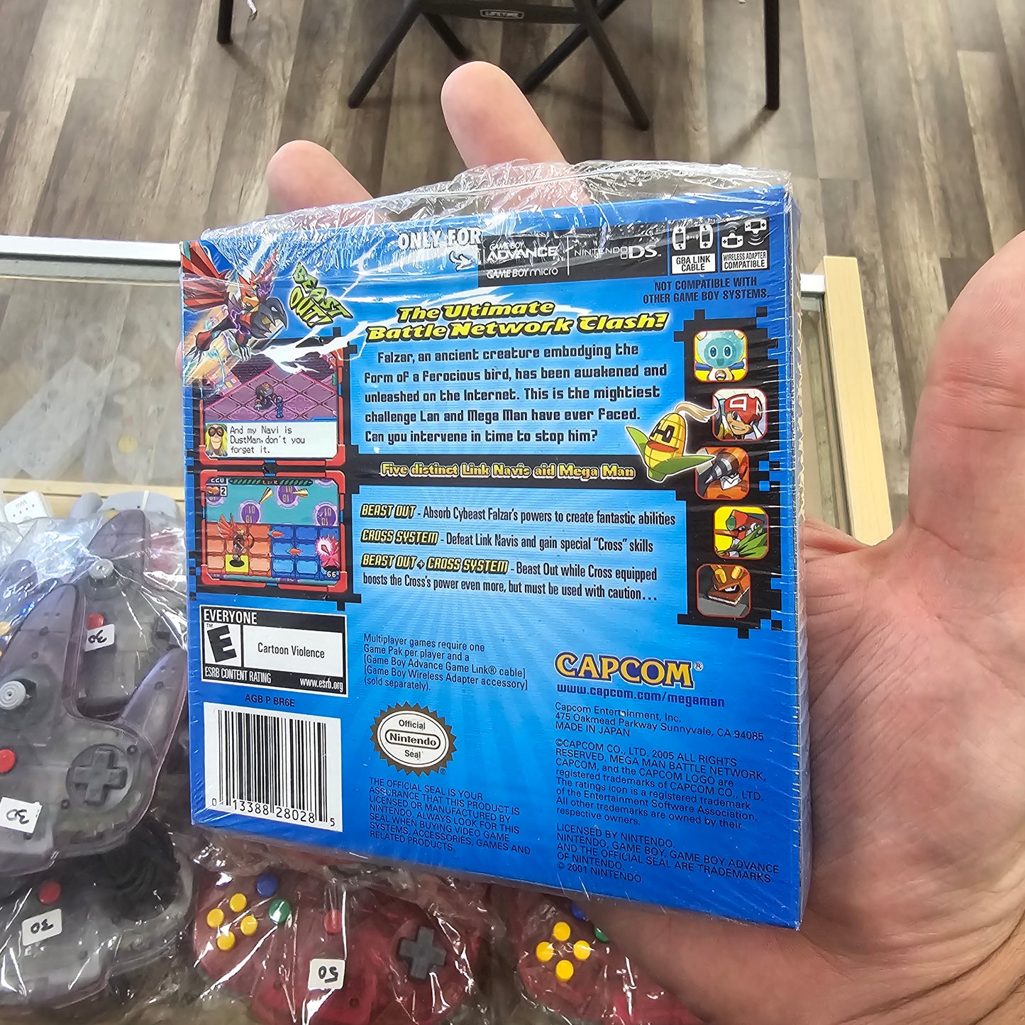 Mega Man Battle Network 6 Cybeast Falzar CIB with Box Protector Nintendo Gameboy Advance
