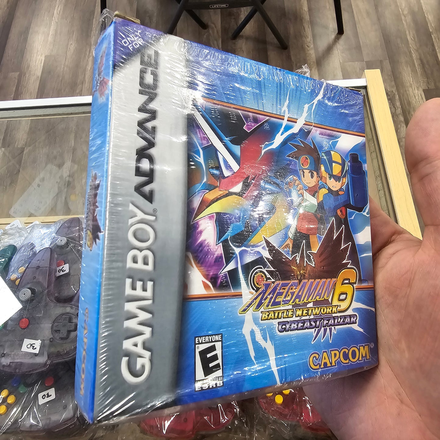 Mega Man Battle Network 6 Cybeast Falzar CIB with Box Protector Nintendo Gameboy Advance