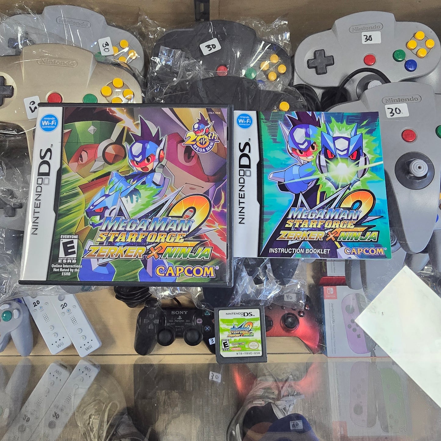 Mega Man Star Force 2 Zerker X Ninja CIB with Box Protector Nintendo DS