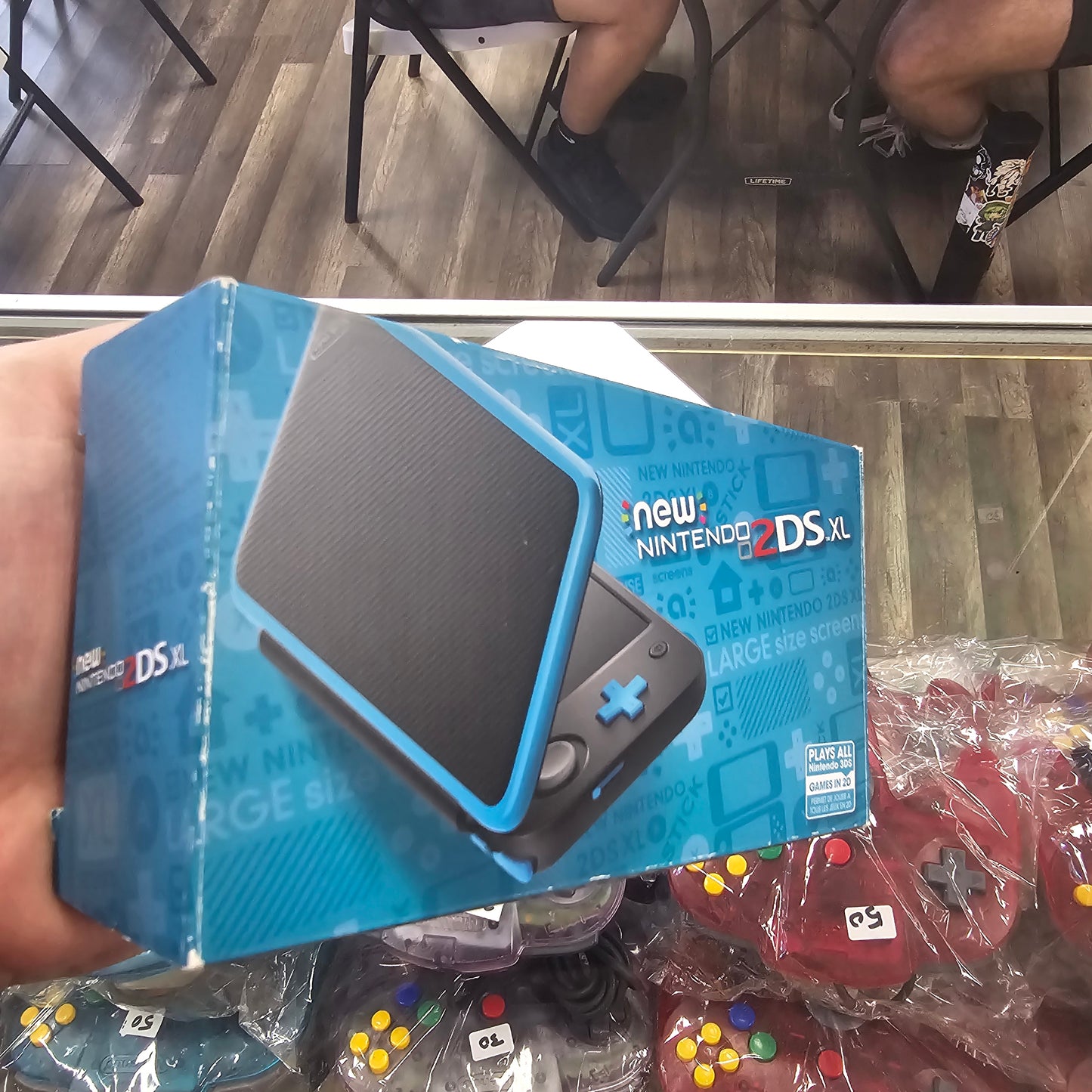New Nintendo 2DS XL Black & Turquoise Boxed Nintendo 3DS
