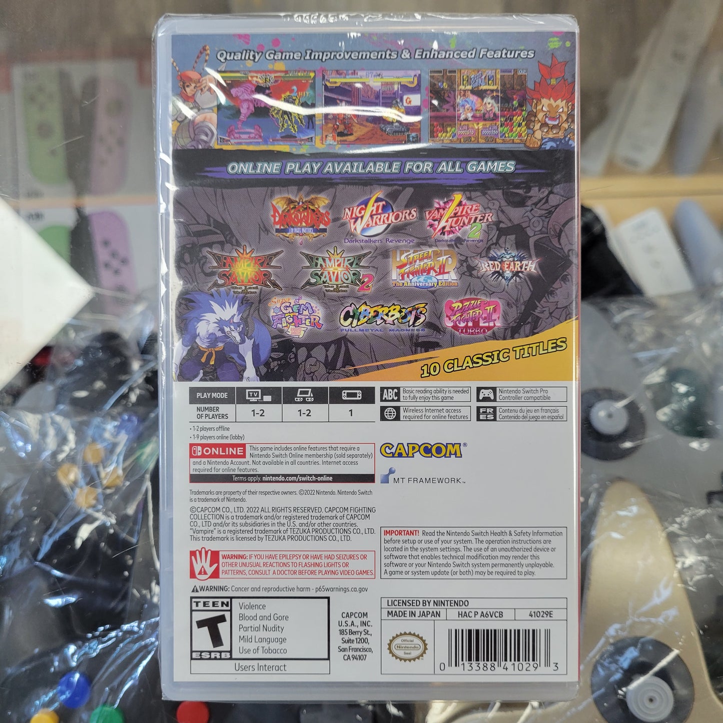 New Capcom Fighting Collection Nintendo Switch
