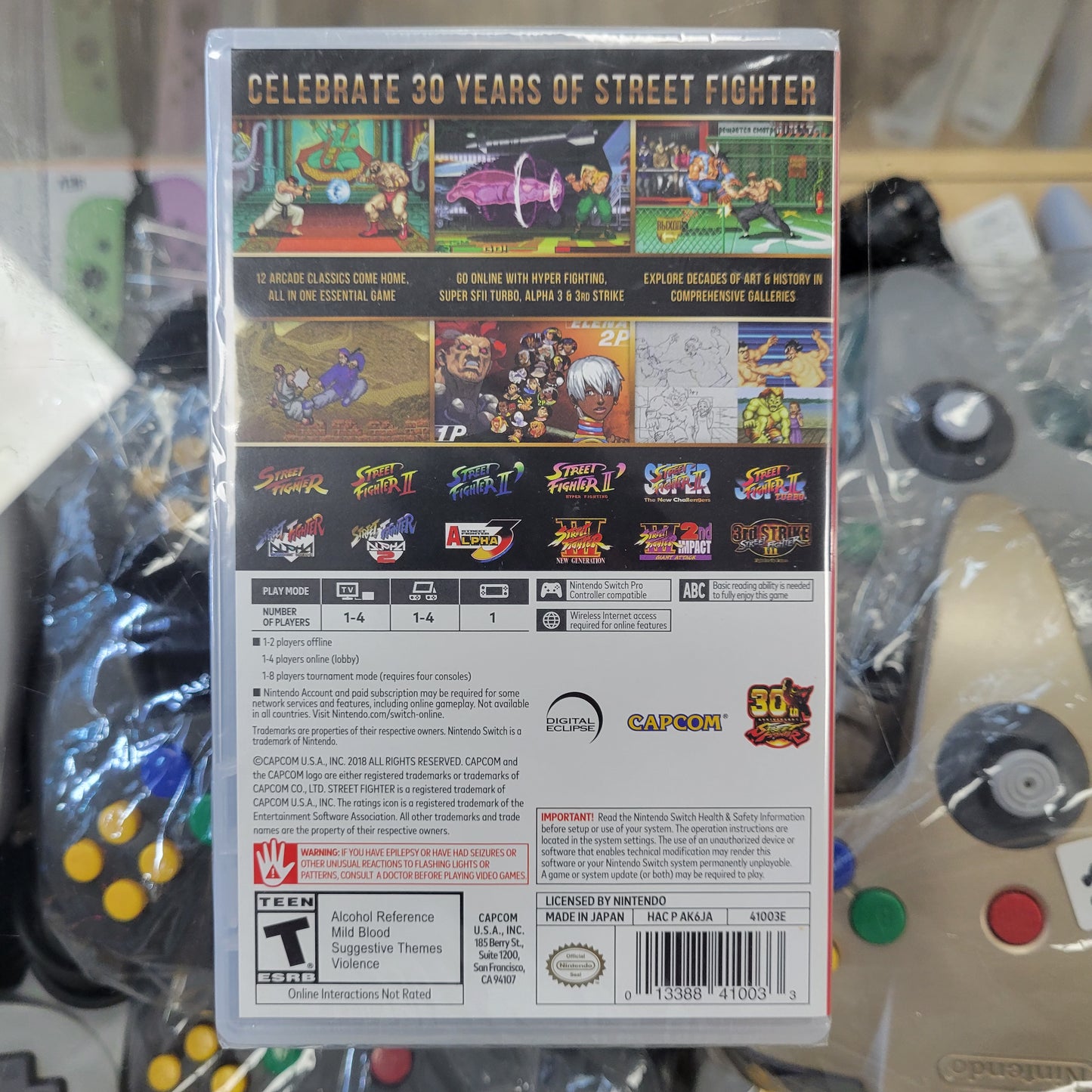 New Street Fighter 30th Anniversary Collection Nintendo Switch