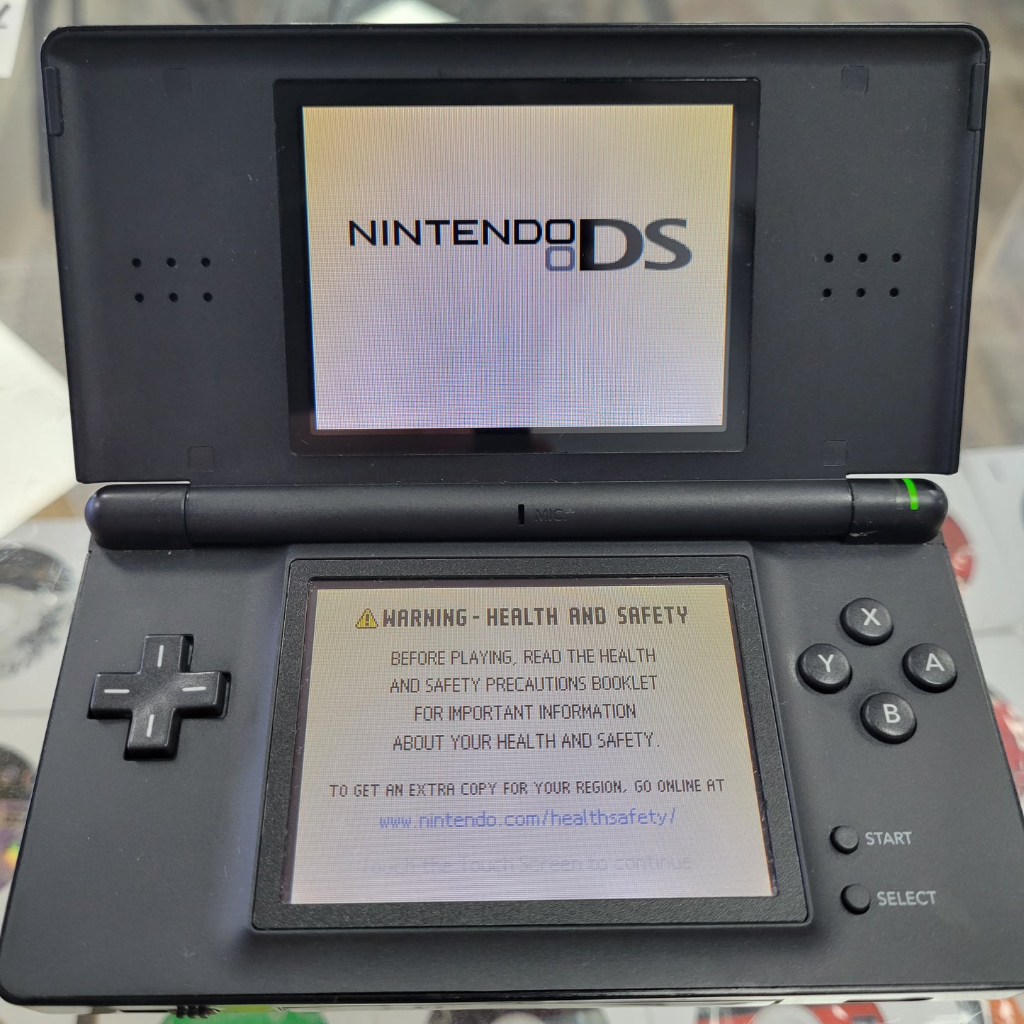 Black Nintendo DS Lite Nintendo DS Yellow Screen With Charger