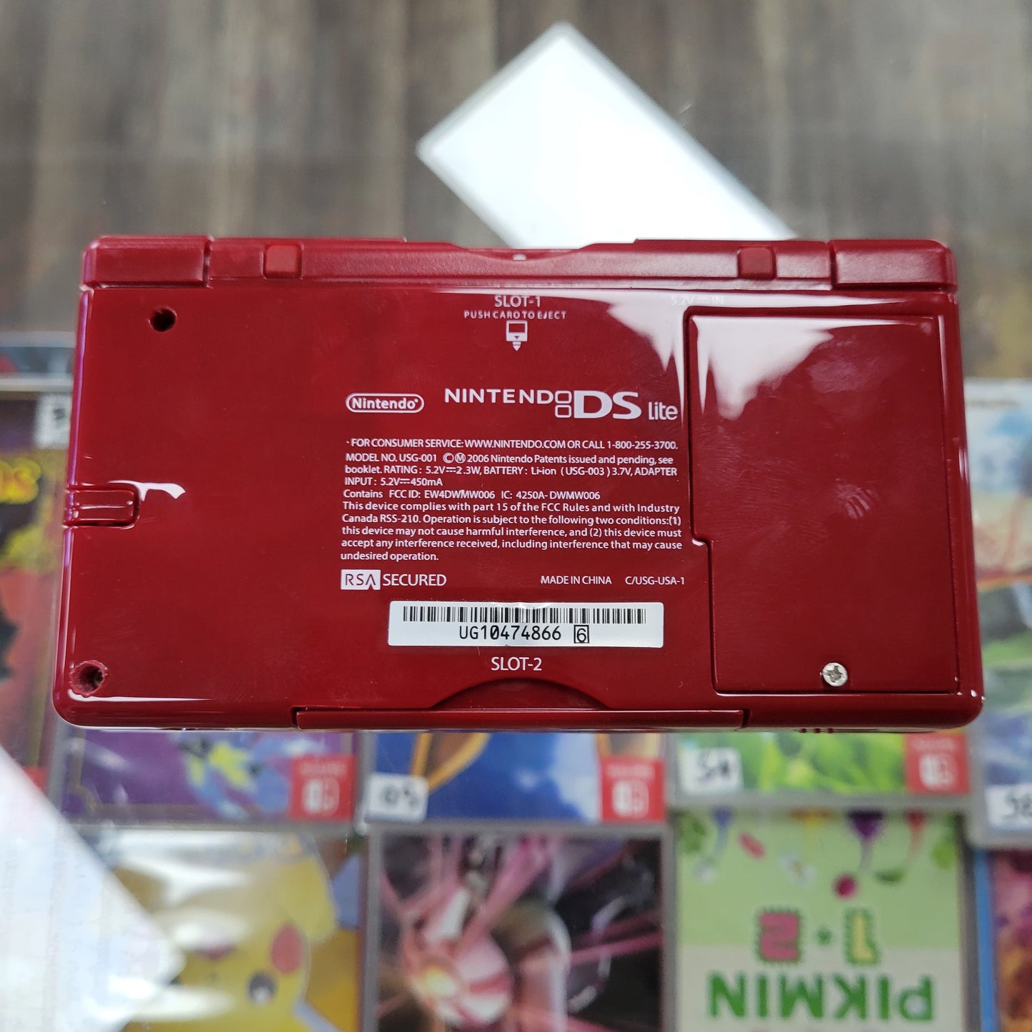 Red Nintendo DS Lite System Reshell