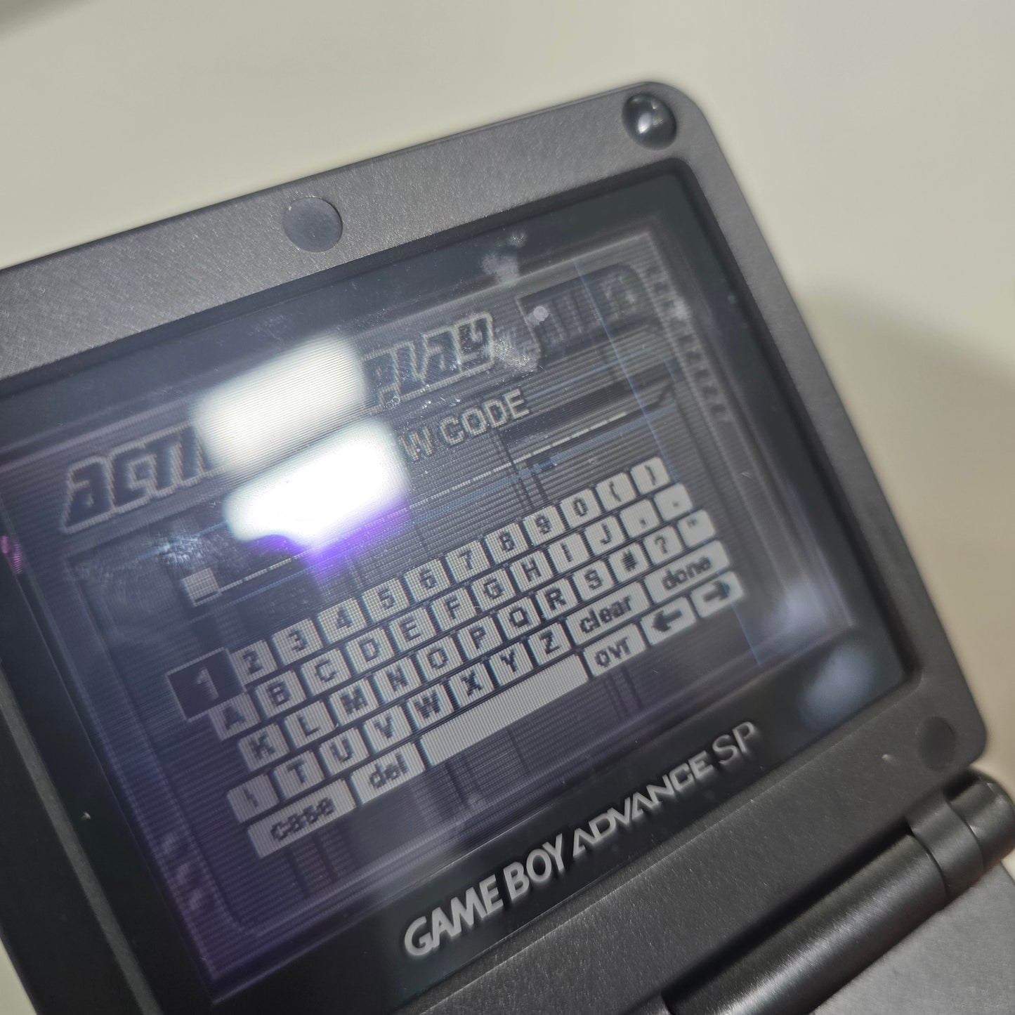Black Nintendo Gameboy Advance Sp Handheld System (Has Issue with screen)