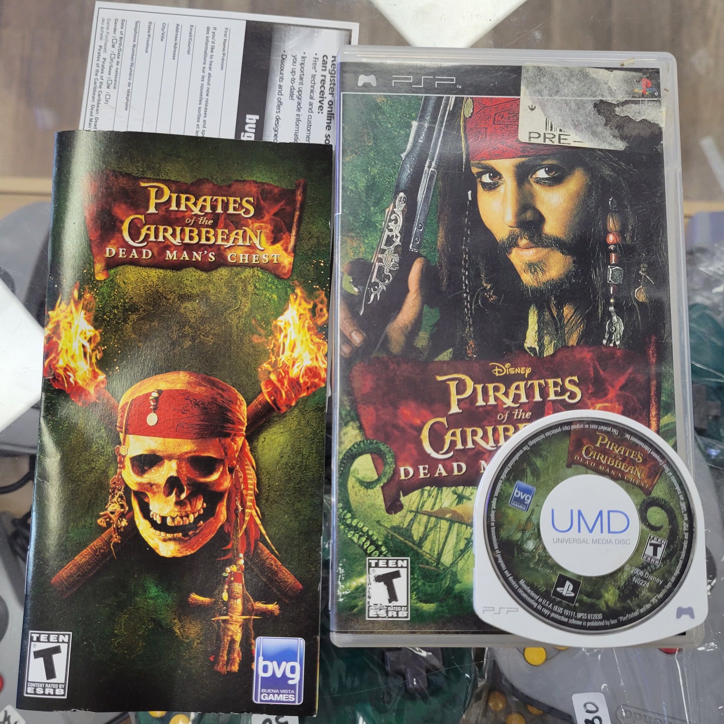 Disney Pirates Of The Caribbean Dead Man's Chest PSP