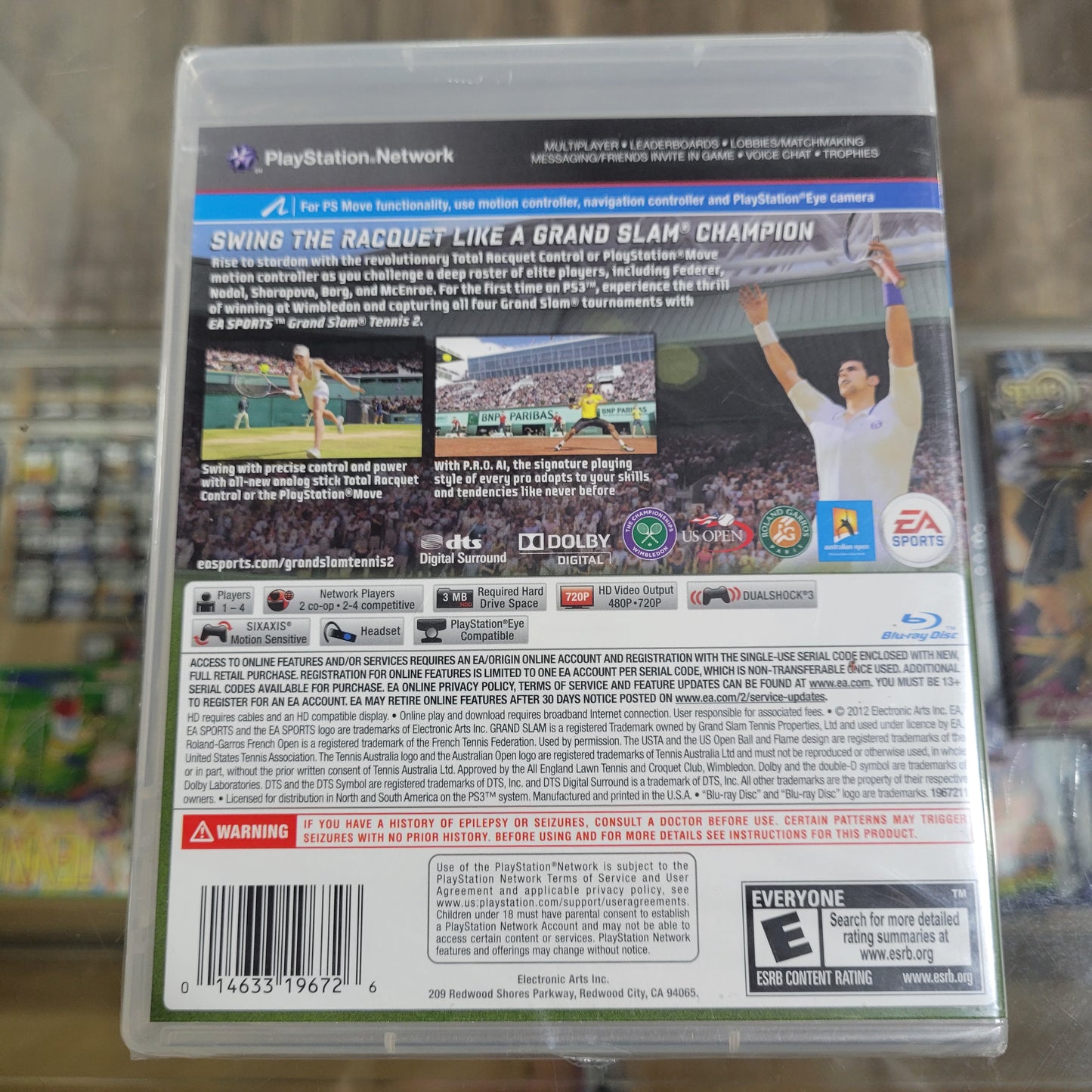 Grand Slam Tennis 2 Playstation 3 New