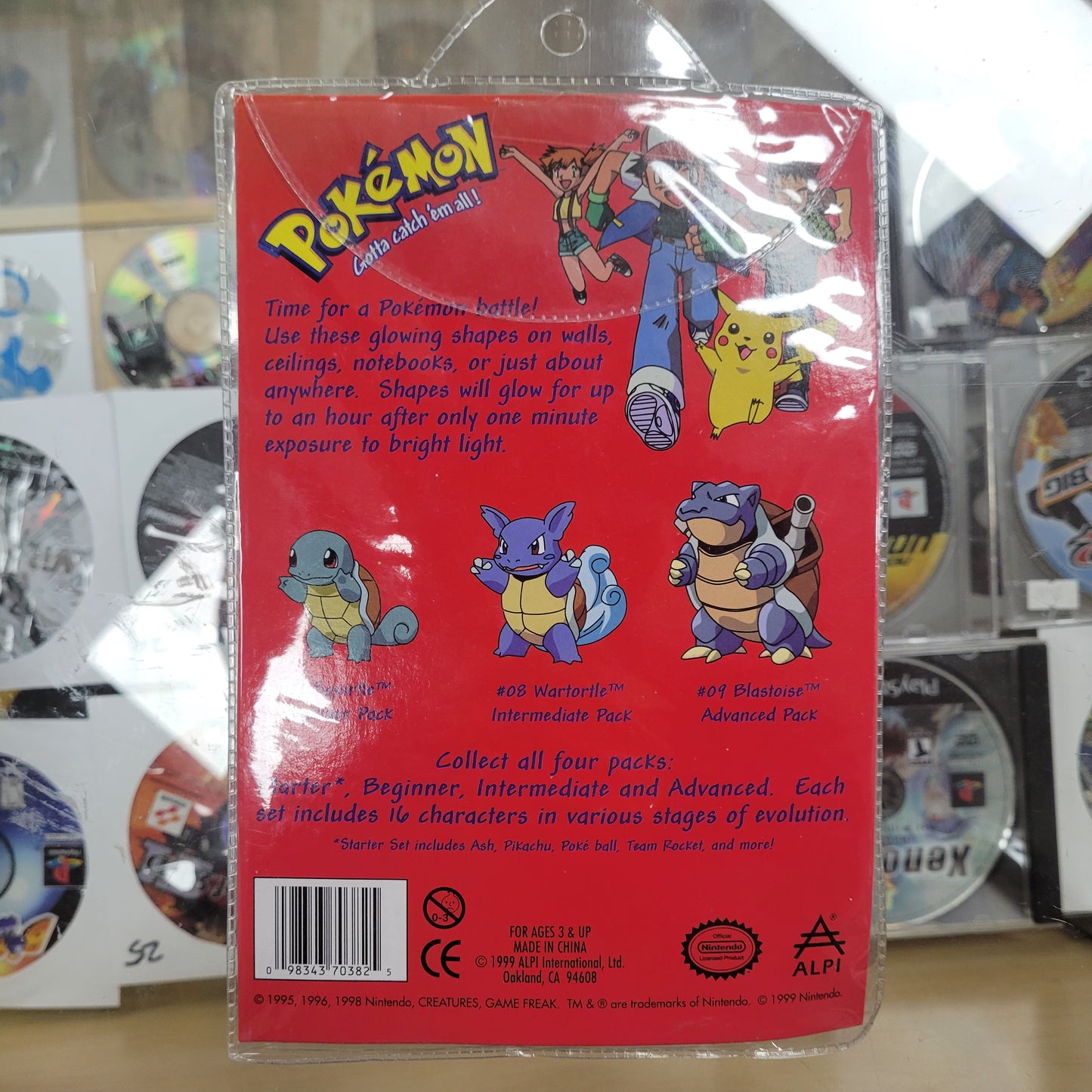 Pokémon Glow In The Dark Stickers