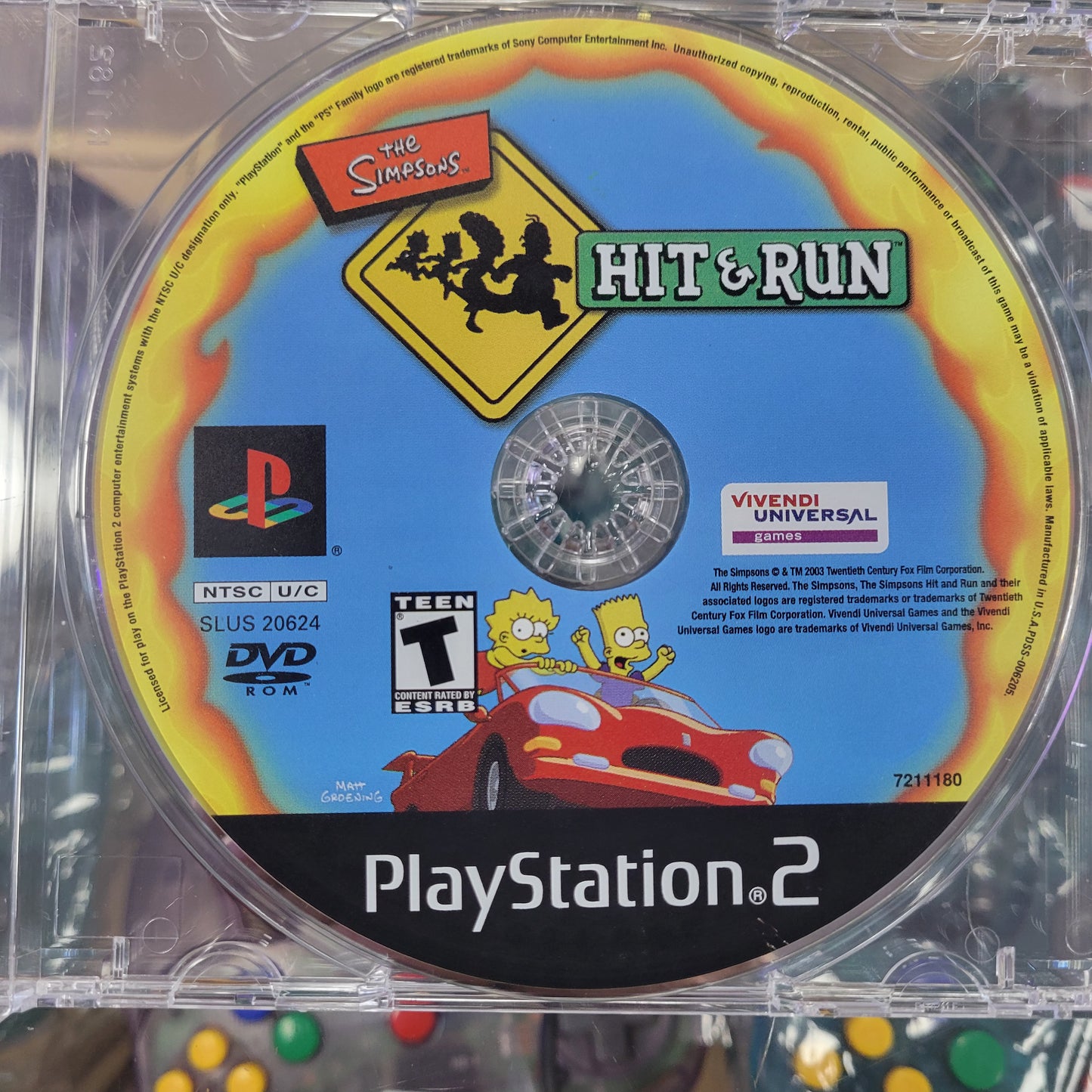 The Simpsons Hit And Run Playstation 2 (Loose Disc)