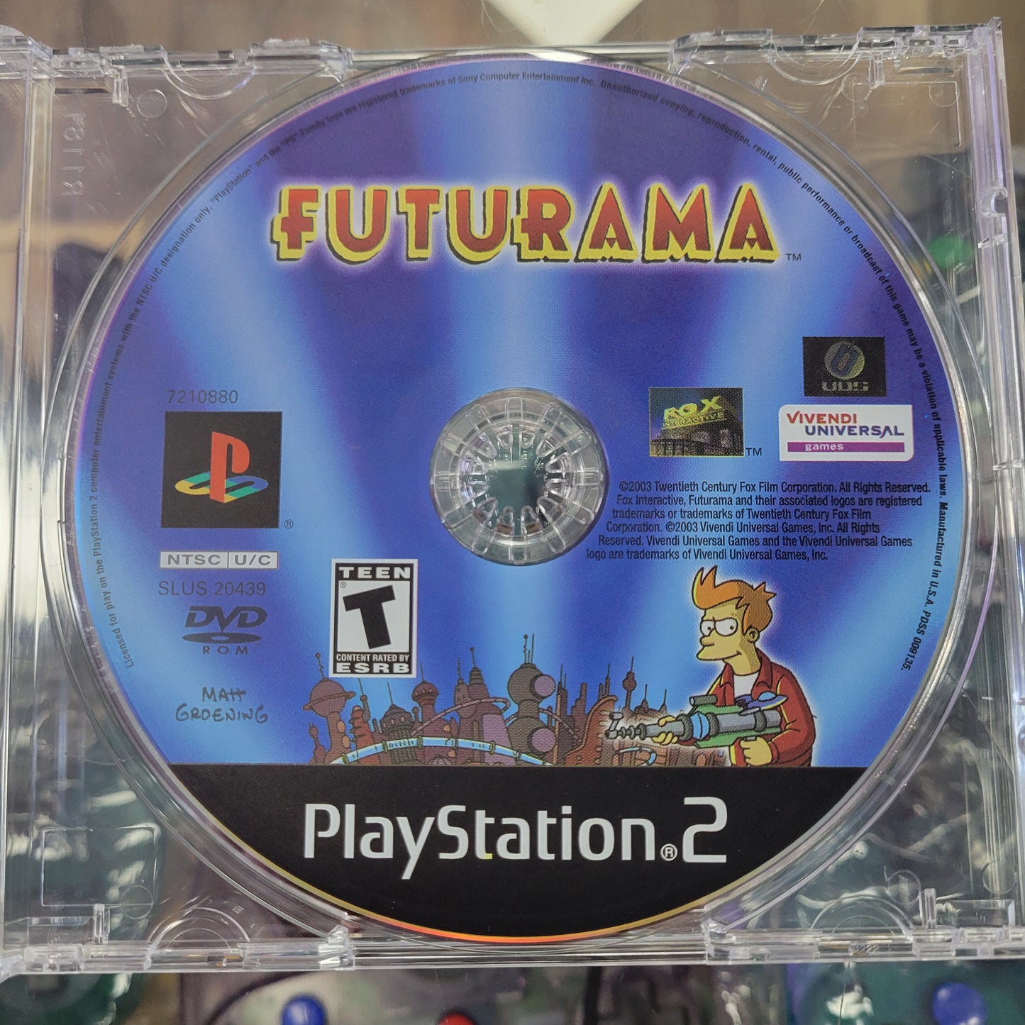 Futurama Playstation 2 (Loose Disc)