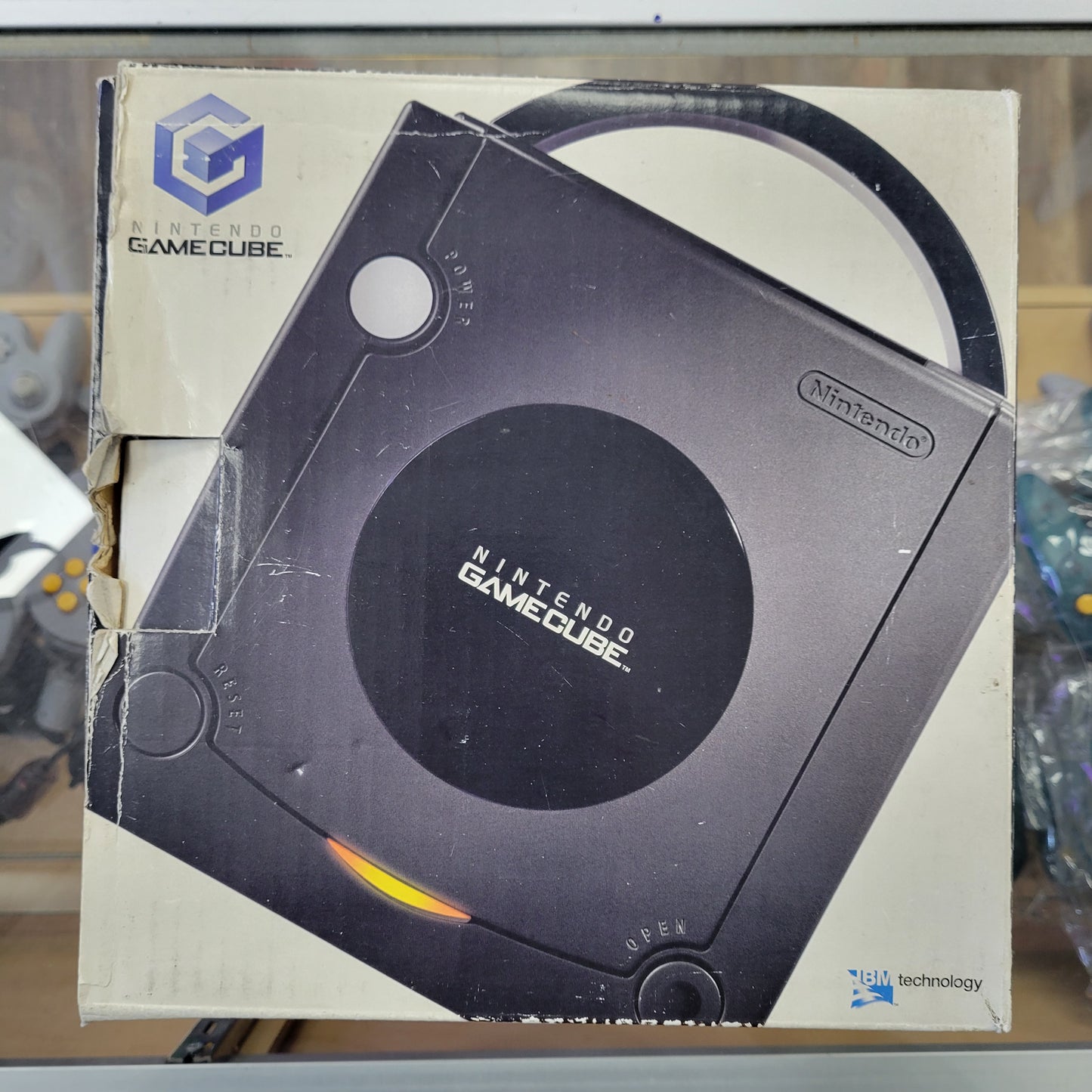 Black Nintendo Gamecube System CIB with all cords and a controller