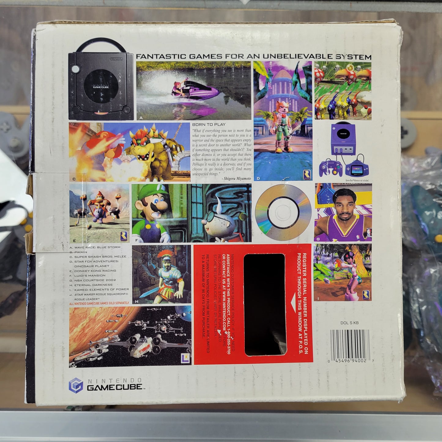 Black Nintendo Gamecube System CIB with all cords and a controller