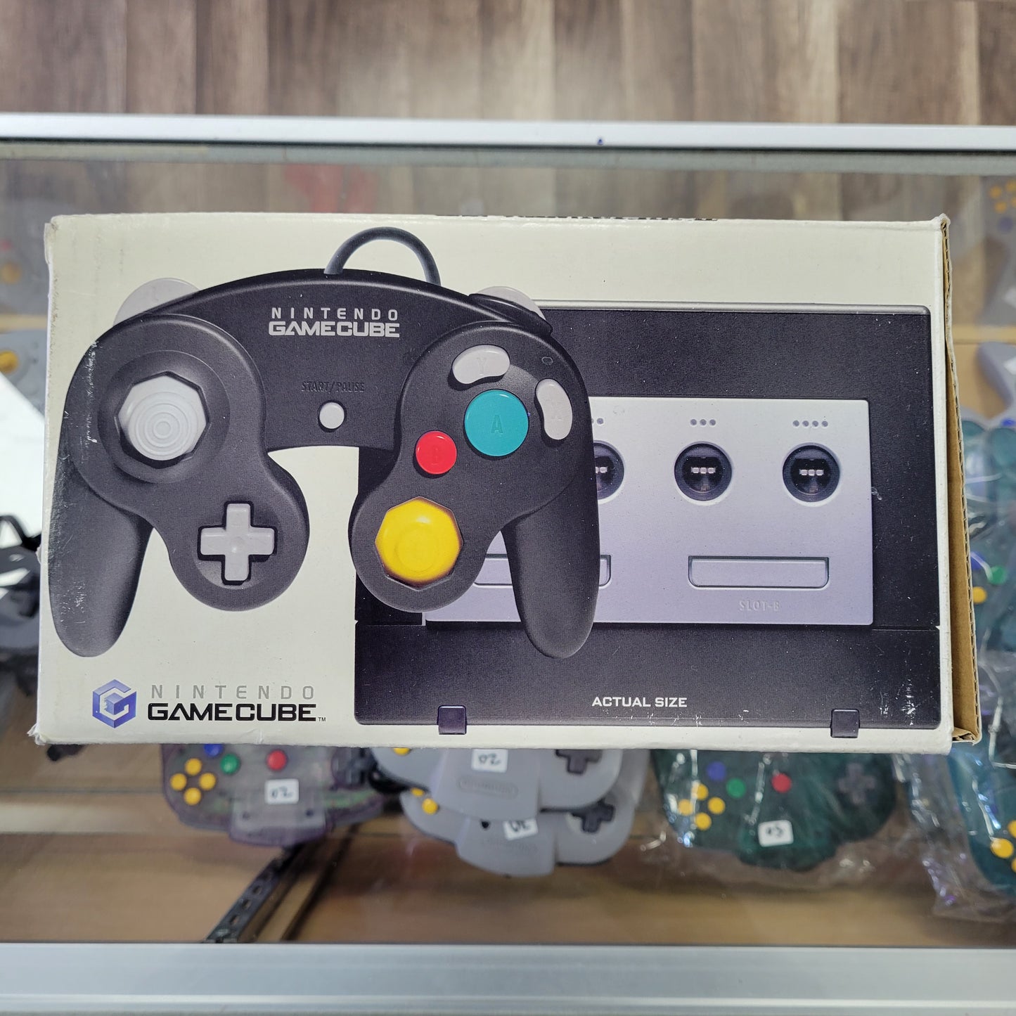 Black Nintendo Gamecube System CIB with all cords and a controller