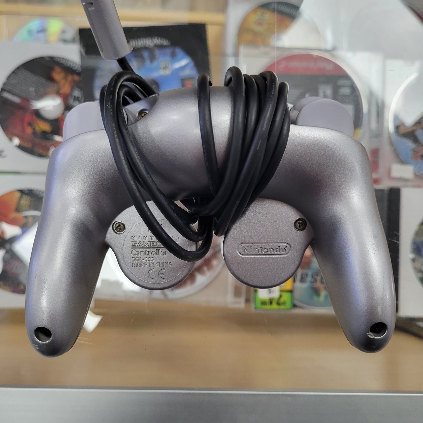 Nintendo Gamecube Silver Console System With All Cables and Controller