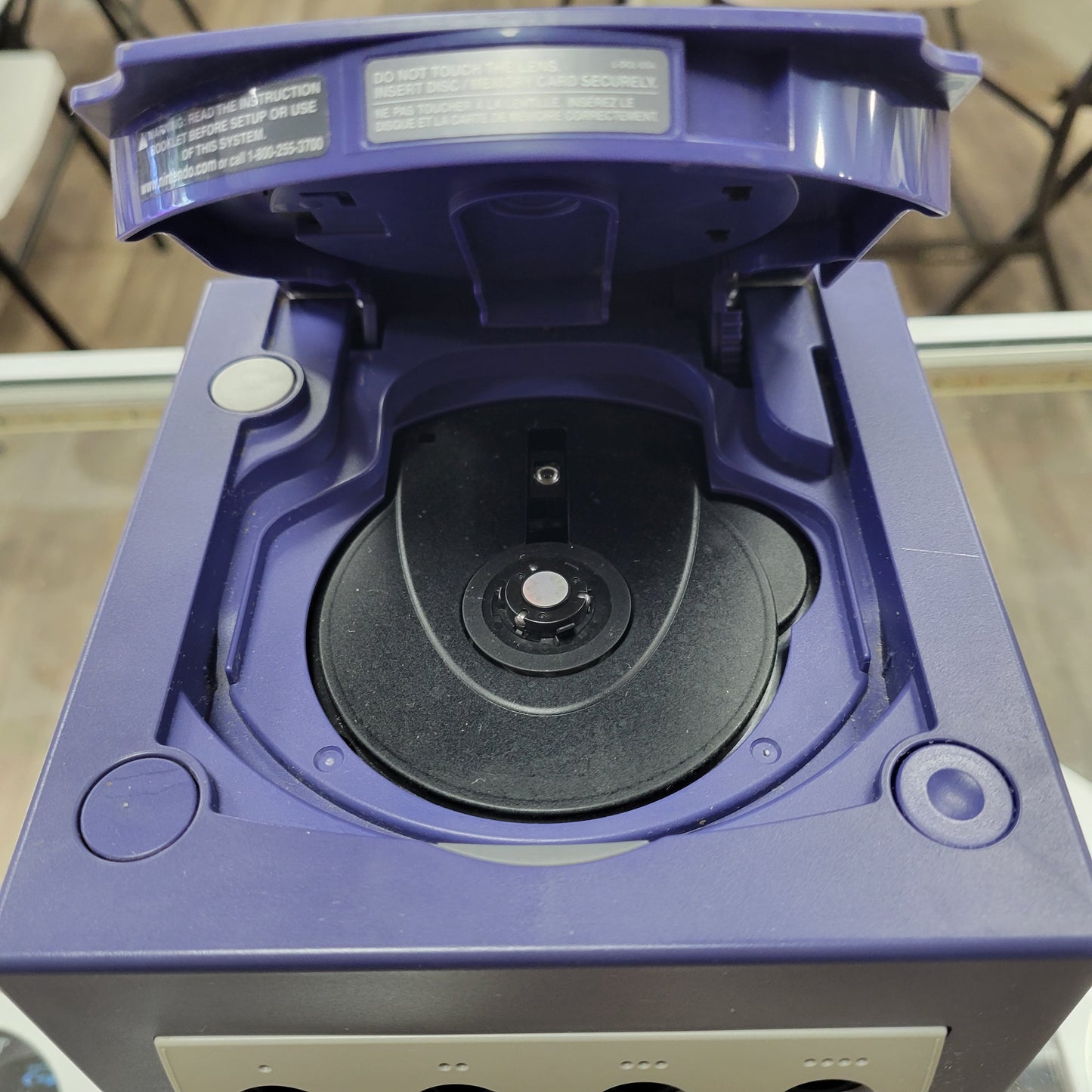 Purple Indigo Gamecube System all Cables And Controller Included