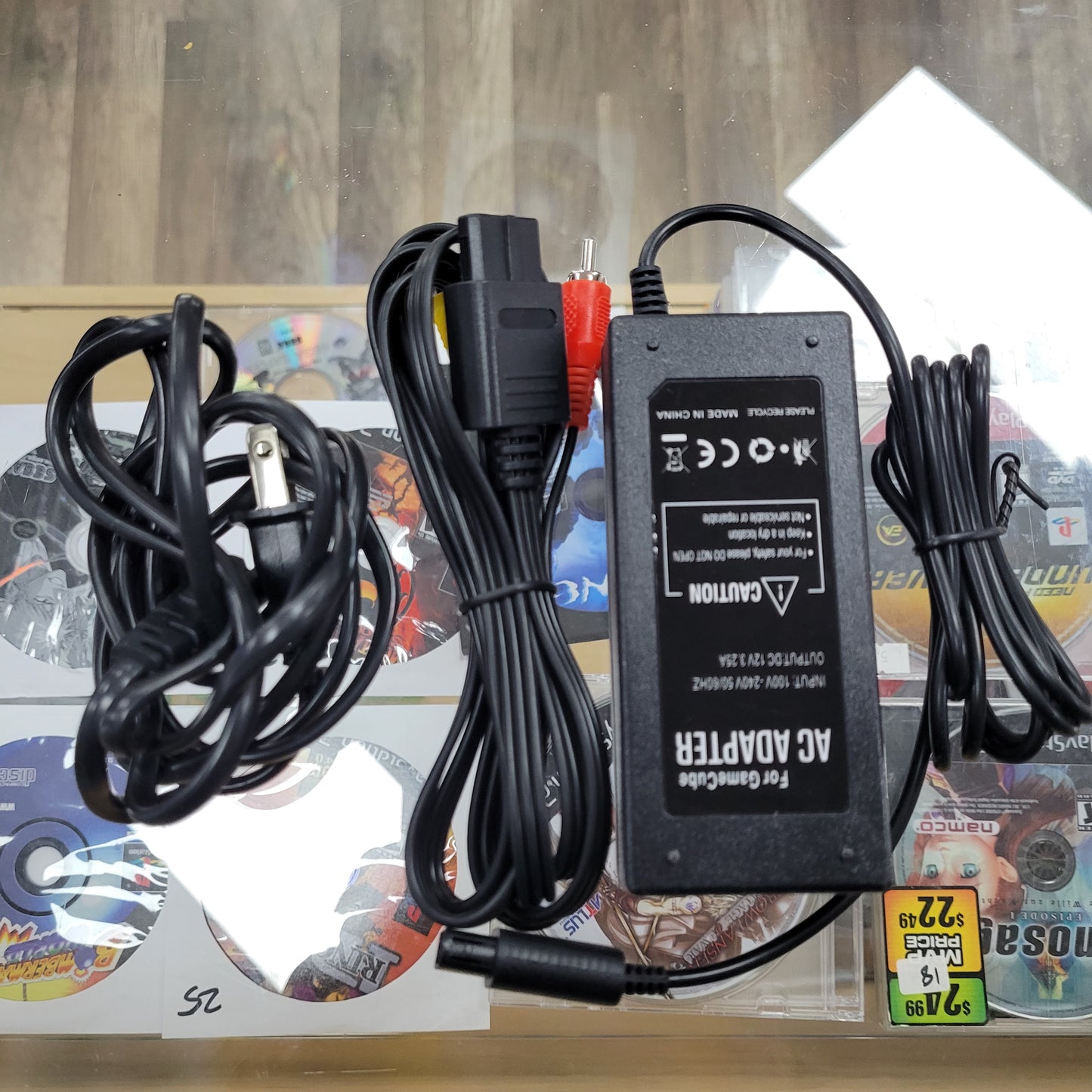 Purple Indigo Gamecube System all Cables And Controller Included