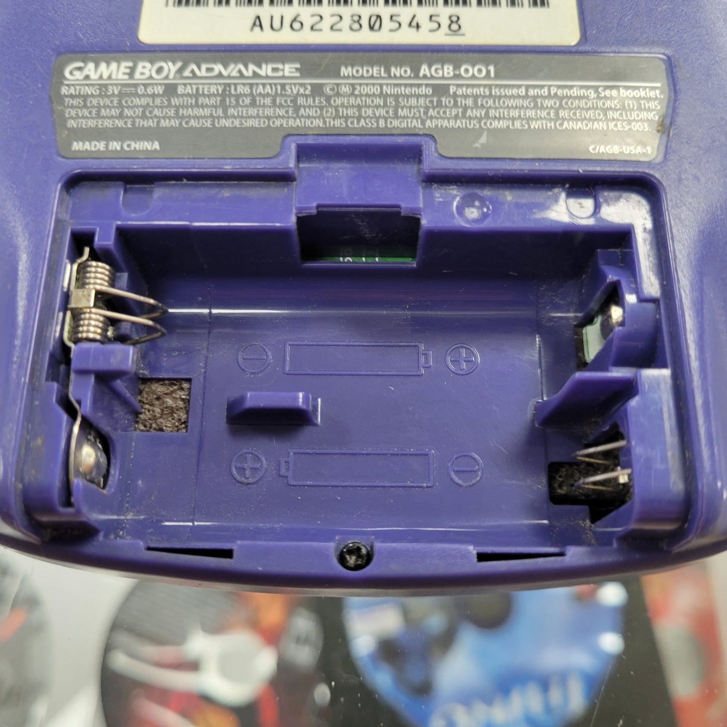 Purple Indigo Gameboy Advance System