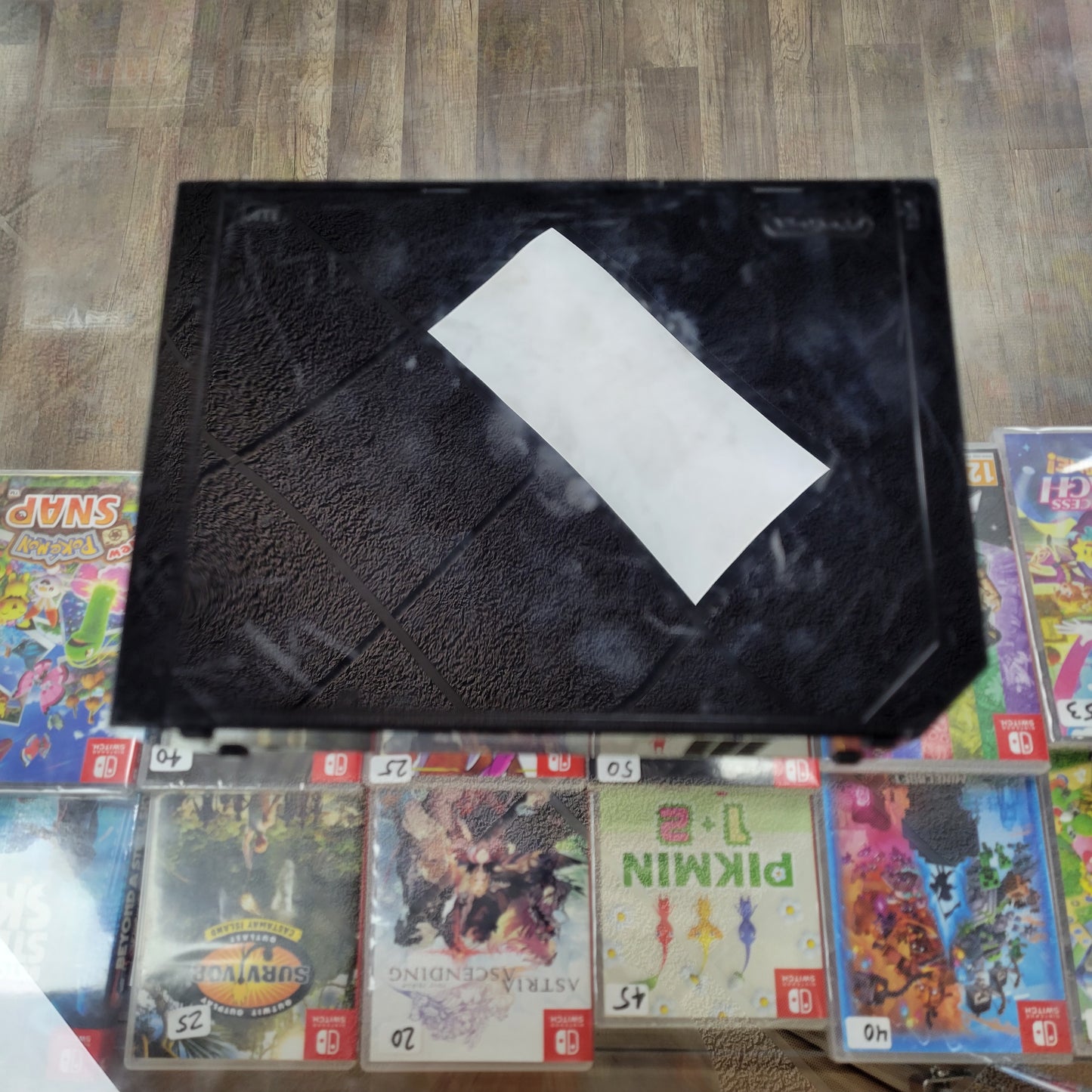 Black Nintendo Wii System Cables and Controller Included