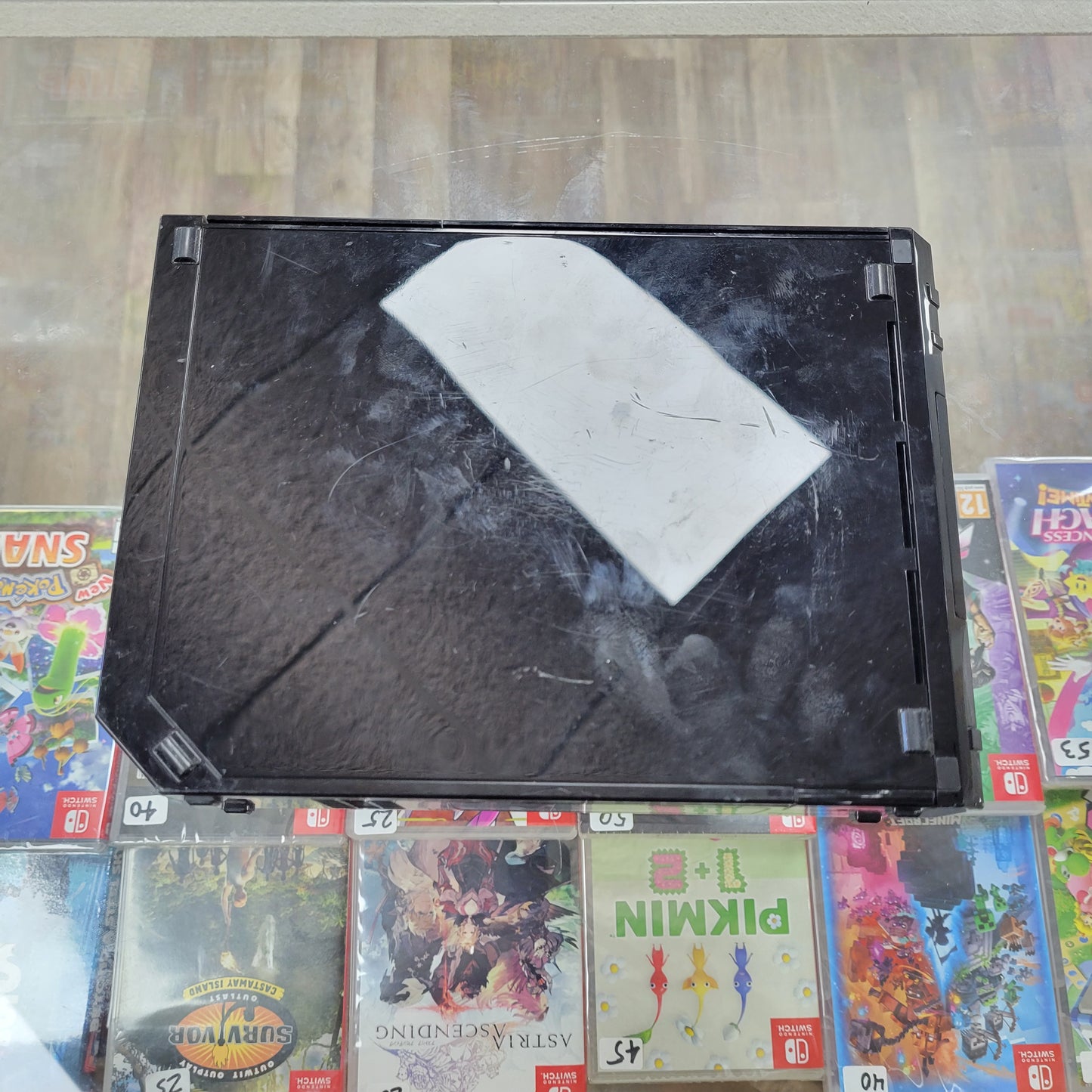Black Nintendo Wii System Cables and Controller Included