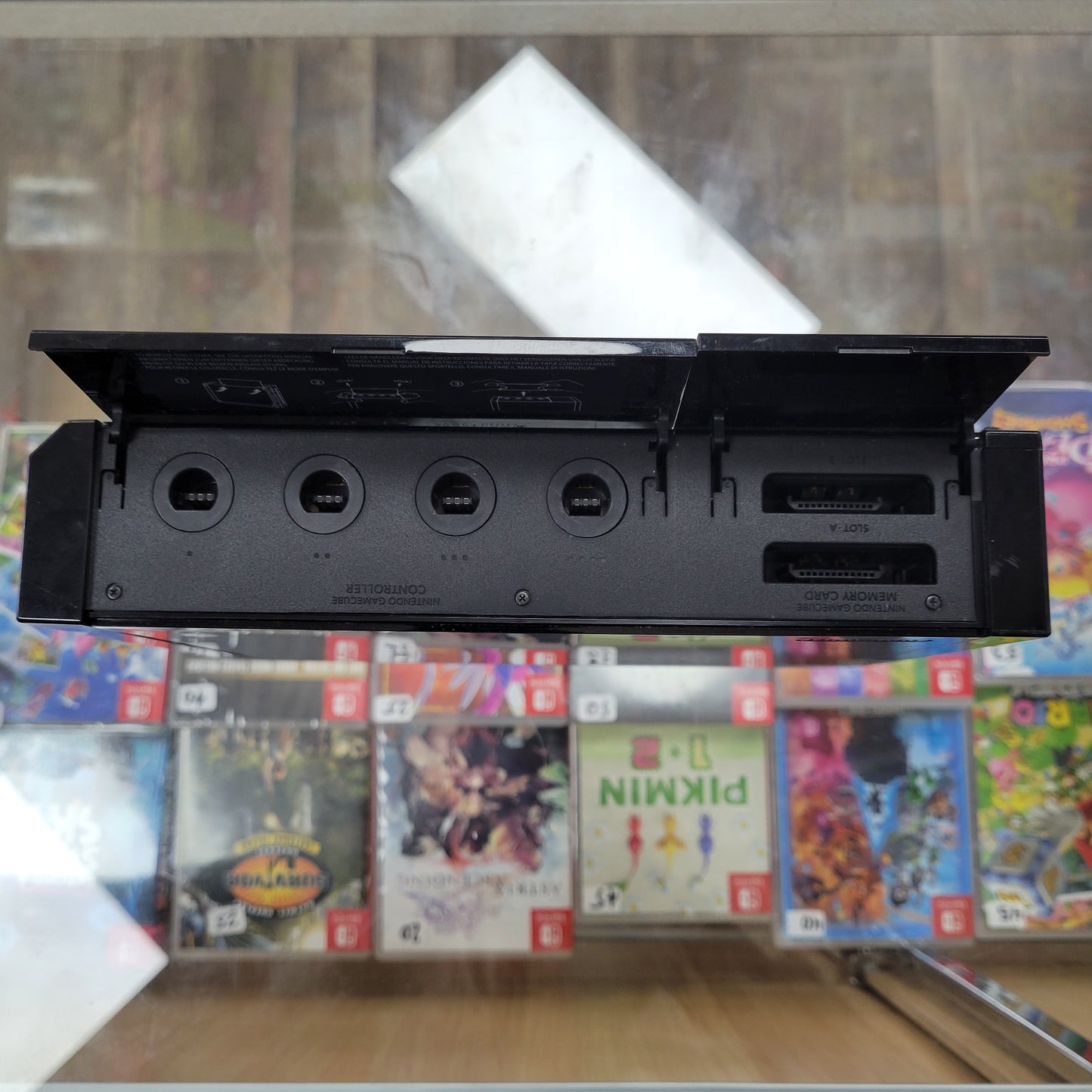 Black Nintendo Wii System Cables and Controller Included