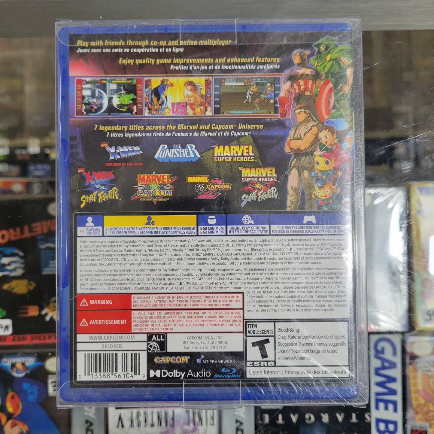 New Marvel Vs. Capcom Fighting Collection: Arcade Classics Playstation 4