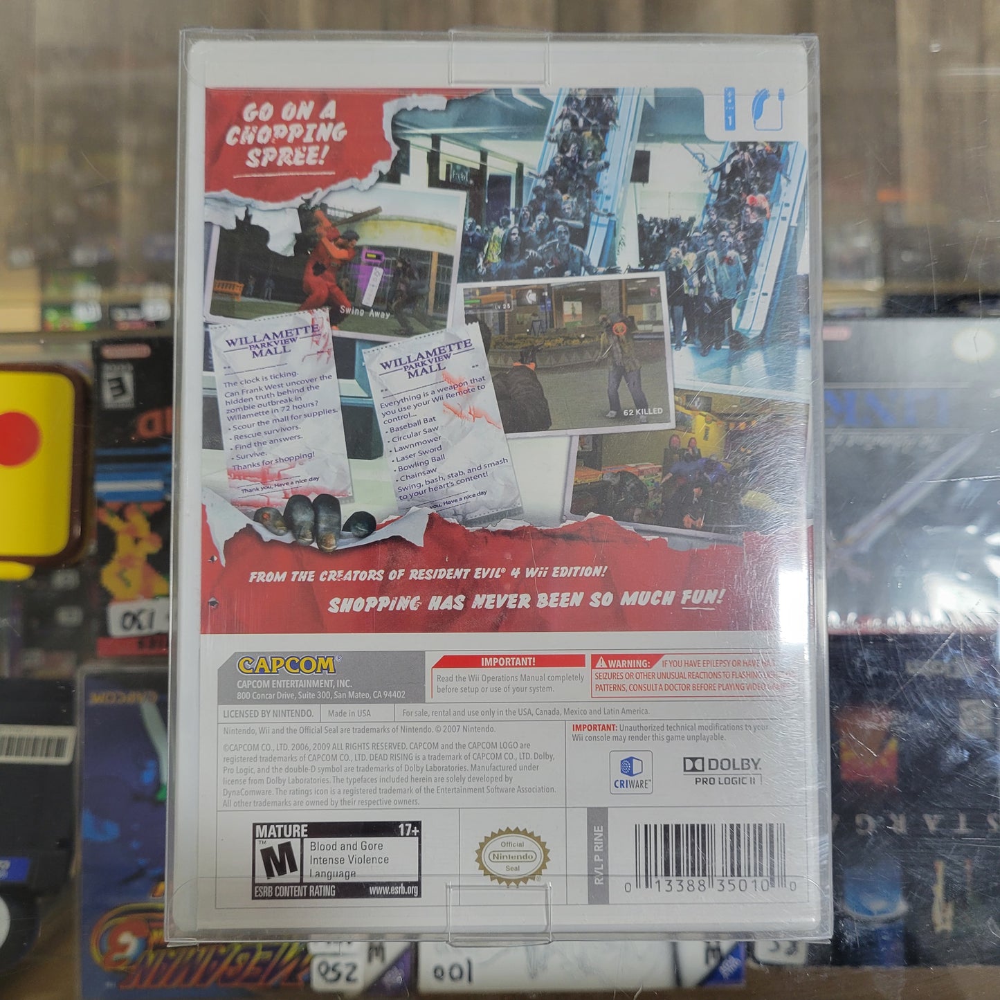 New Sealed Dead Rising Chop Til You Drop Nintendo Wii