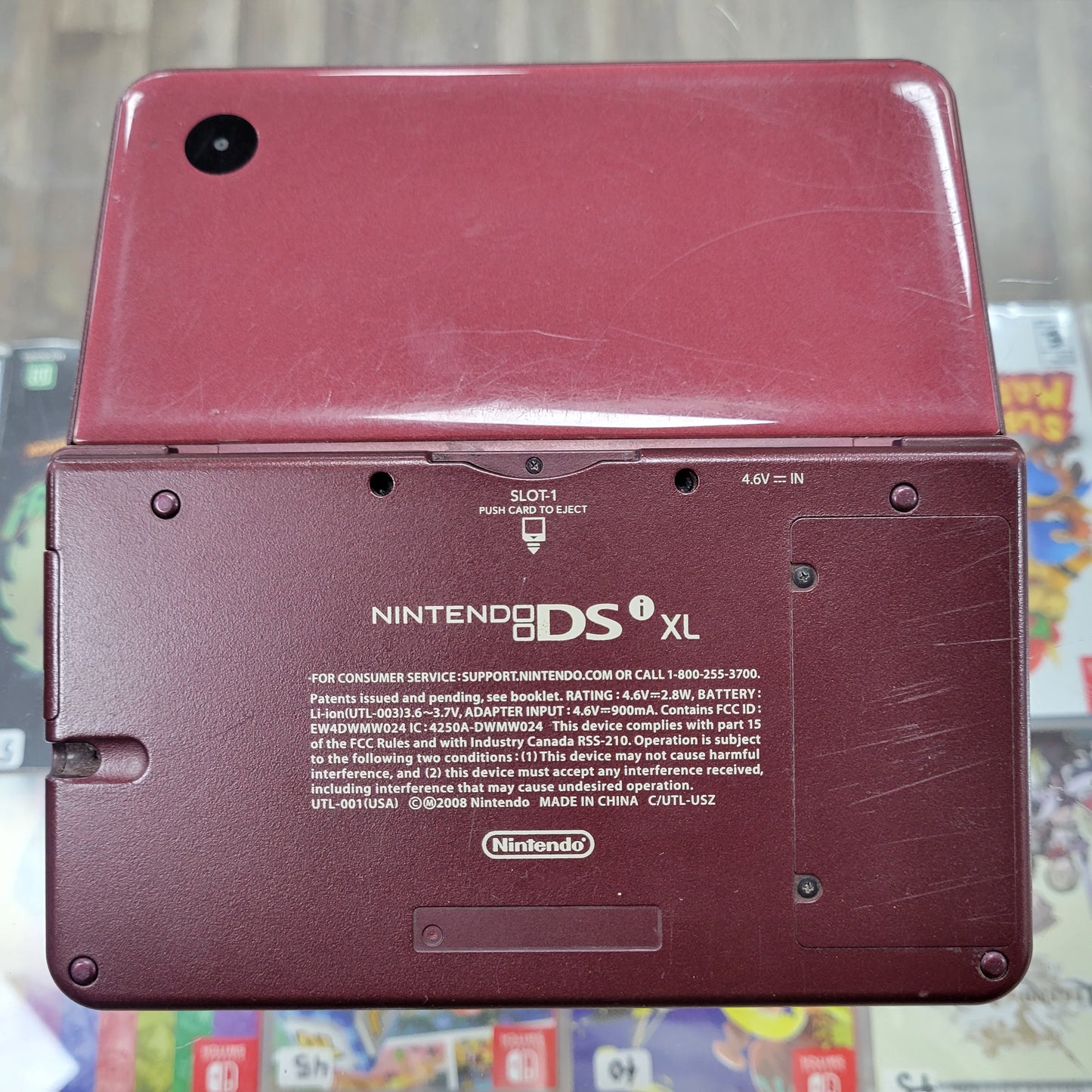 Wine Red Nintendo DSi XL System
