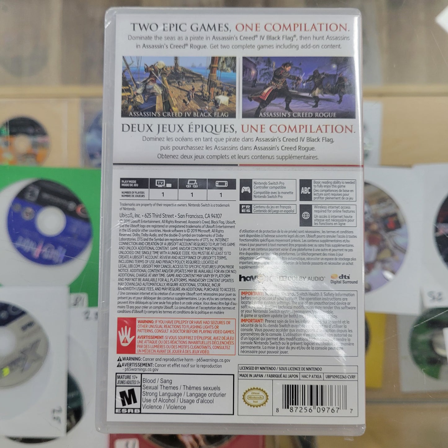 New Sealed Assassin's Creed The Rebel Collection Nintendo Switch