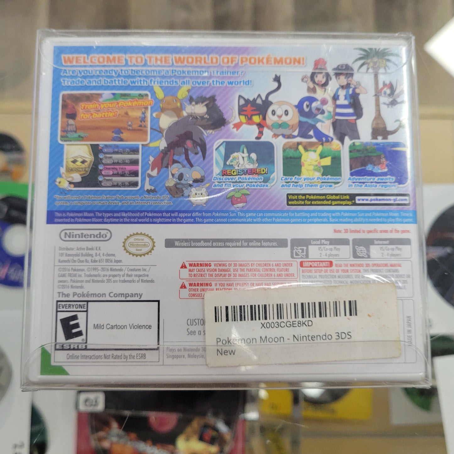 New Sealed Pokemon Moon UEA Nintendo 3DS