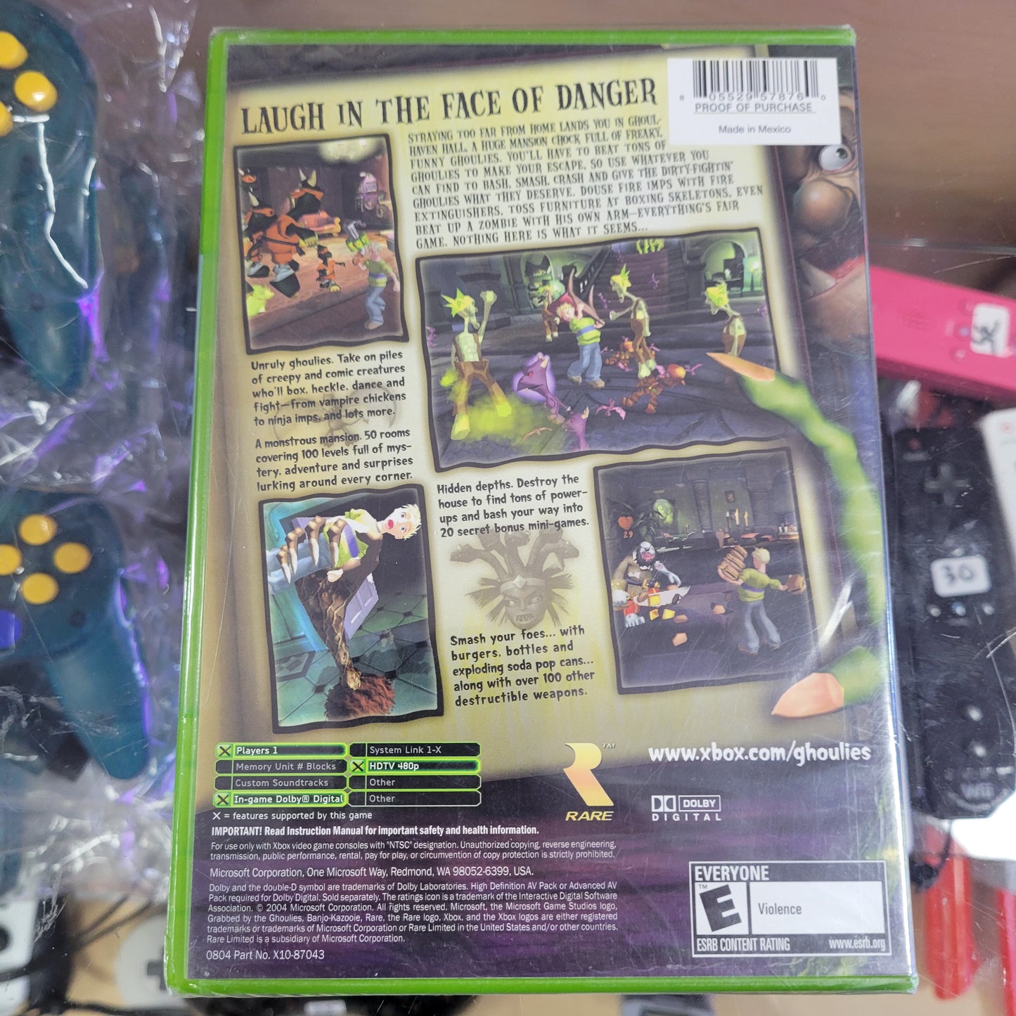New Sealed Grabbed by the Ghoulies Original Xbox
