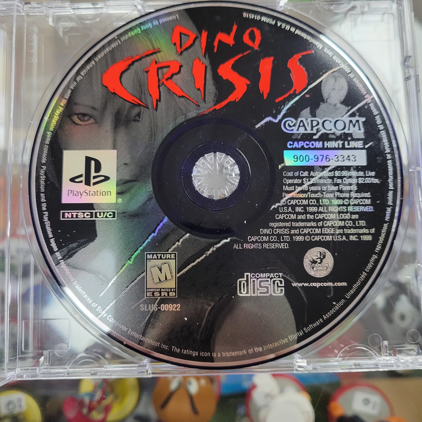 Dino Crisis With Resident Evil 3 Demo Disk Playstation 1