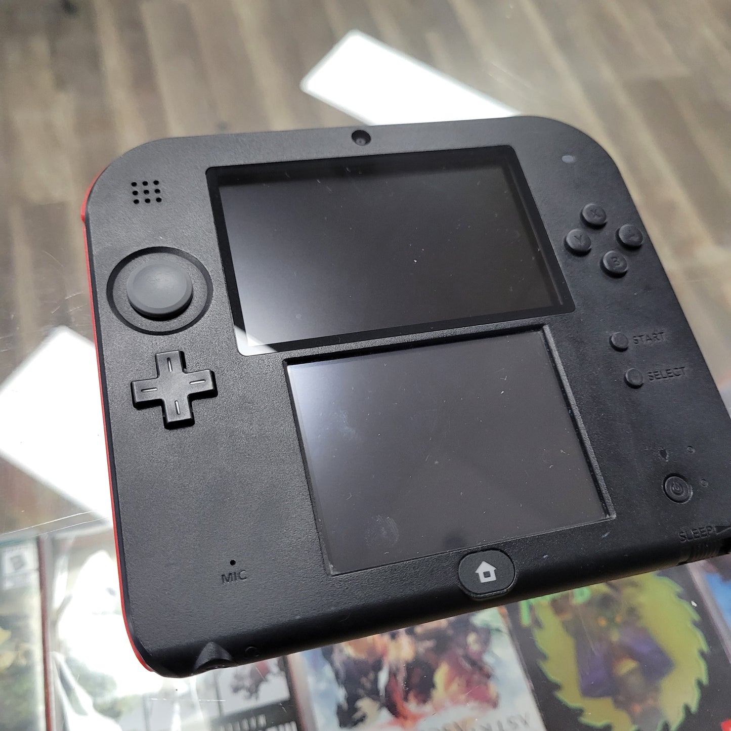 Red Nintendo 2DS System With Charger