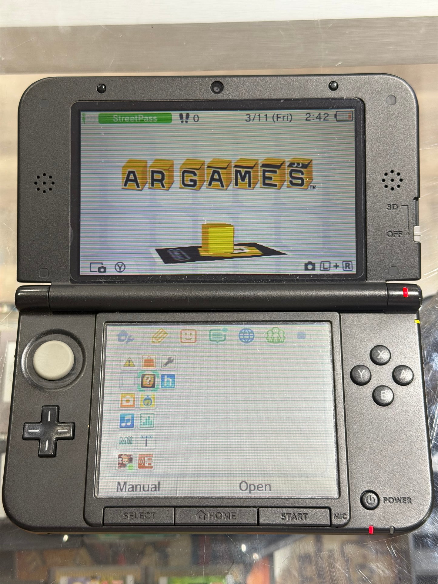 Blue Nintendo 3DS XL Handheld System With Charger (Region Free)(JAPANESE TO US)