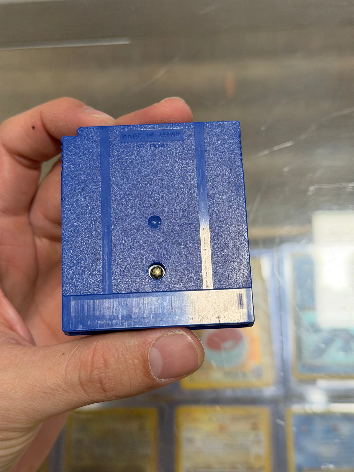 Pokemon Blue Gameboy Excellent Label Dry Battery