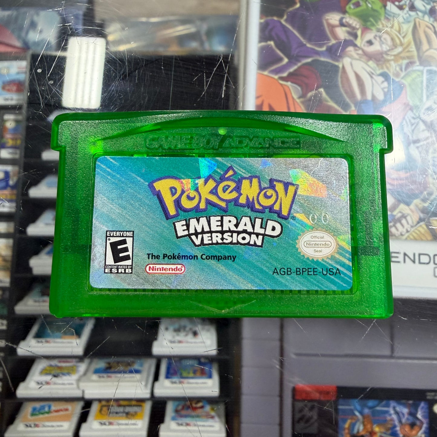 Pokémon Emerald (Authentic) (Working Battery) (Clean) with Custom Case Nintendo GameBoy Advance
