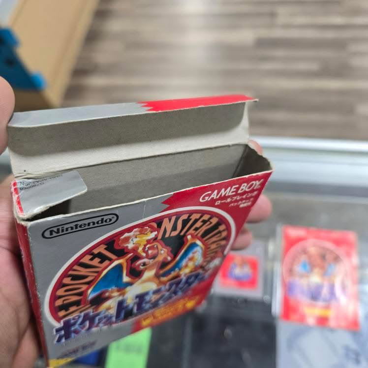 Pokémon Red Gameboy Authentic Japanese New Battery with Box and Manual