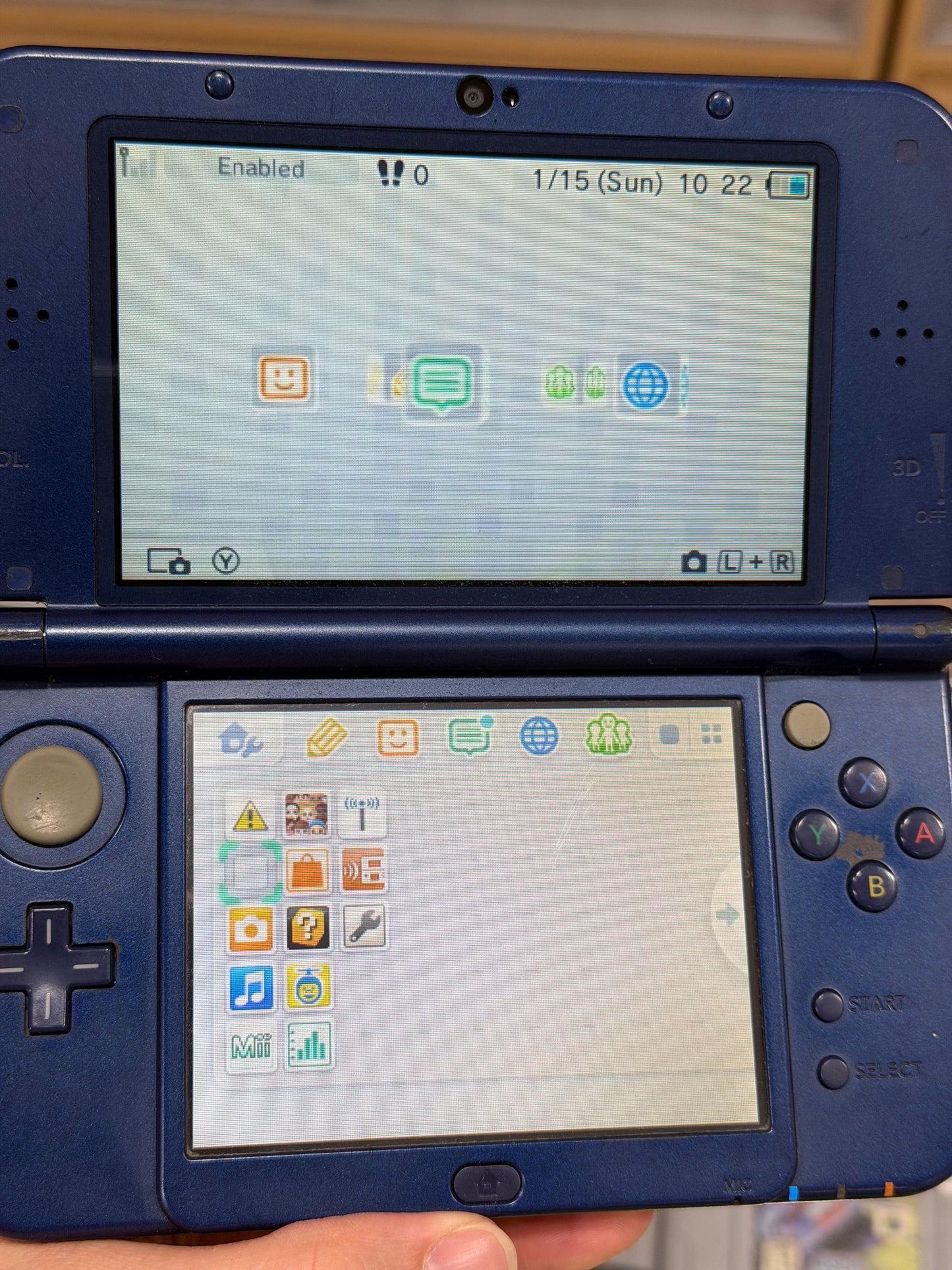 Blue New Nintendo 3DS XL Handheld System With Charger (Region Free)(JAPANESE TO US)