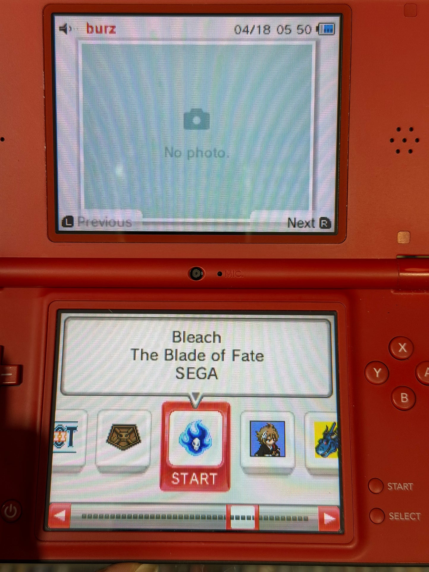 Nintendo DSi XL Red Mario System - With Digital Games