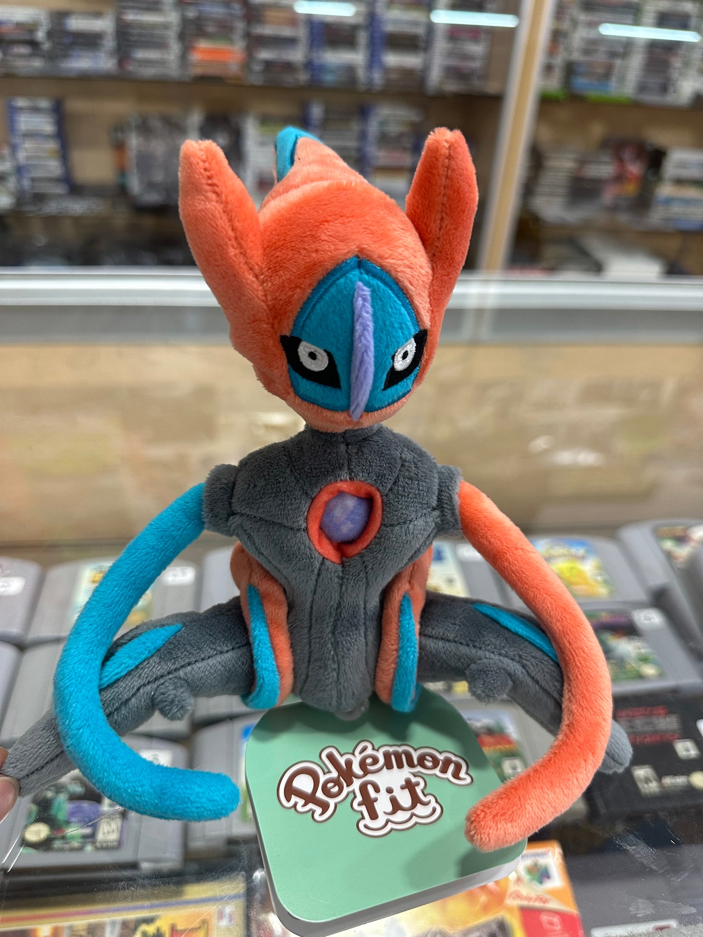 Deoxys Pokémon Center Exclusive Pokemon Fit Plush Authentic