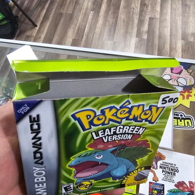 Pokémon LeafGreen Nintendo Gameboy Advance CIB Authentic