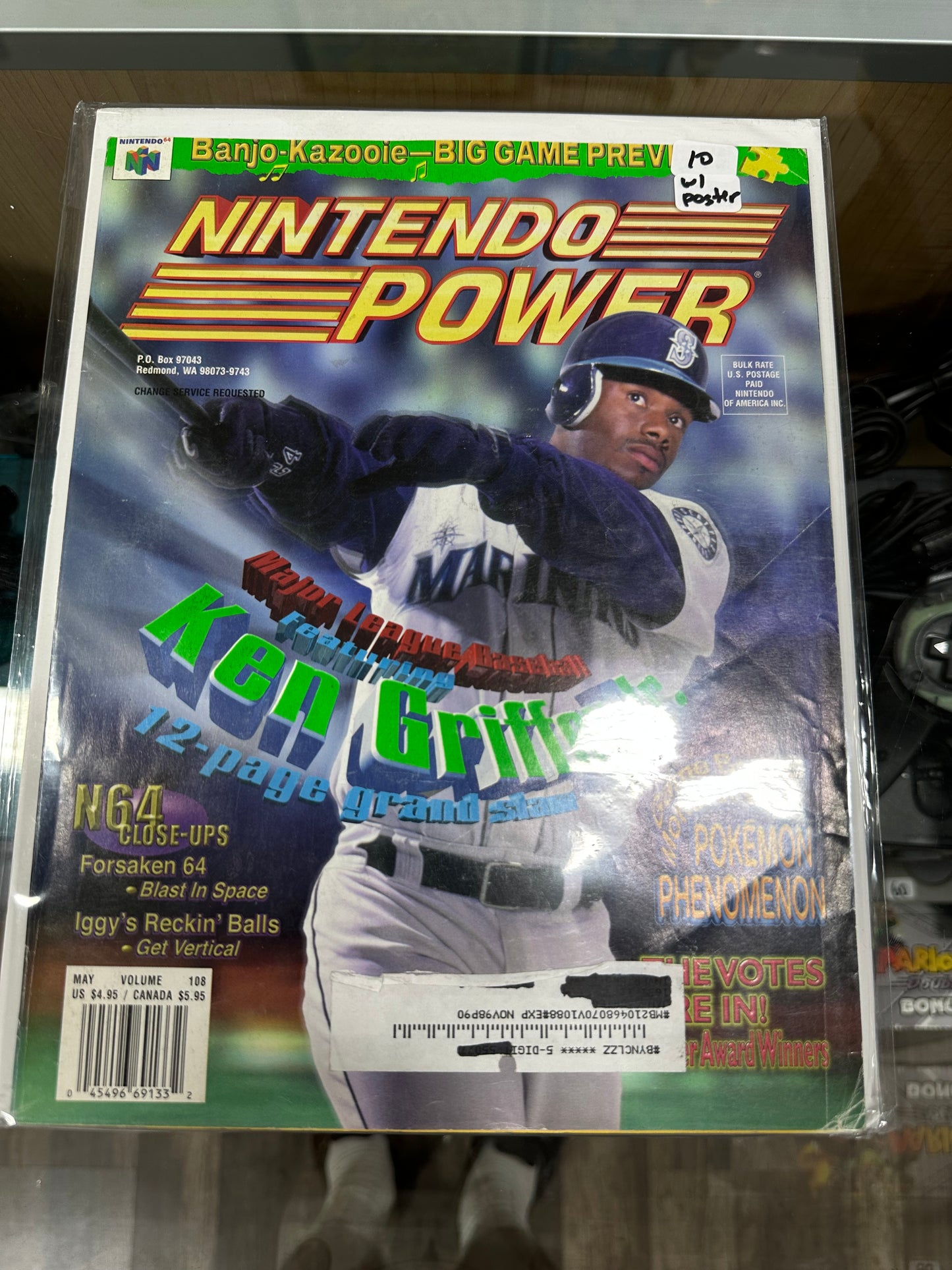 Nintendo Power Vol 108 with Quest 64 Poster
