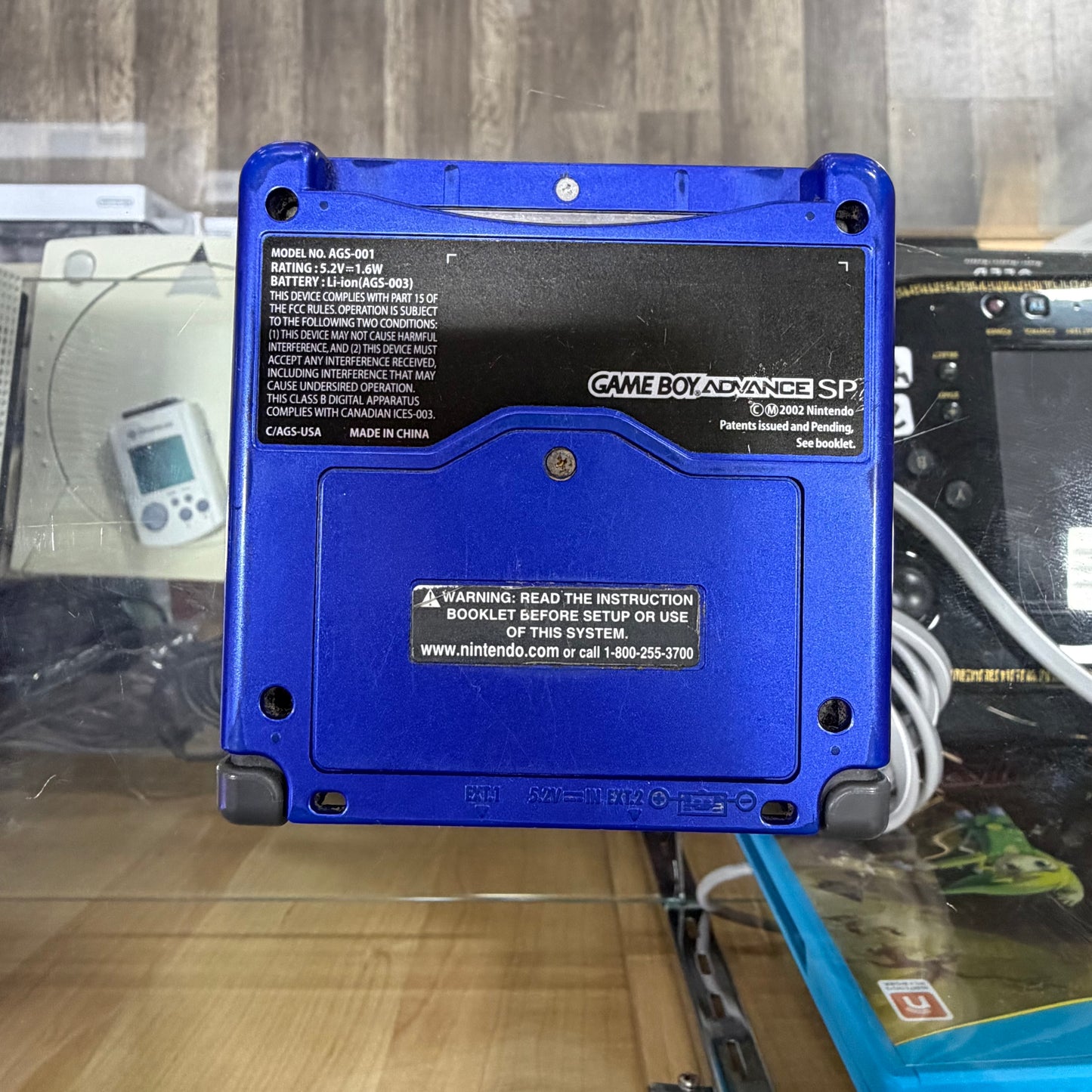 Gameboy Advance SP Blue Cobalt AGS 001