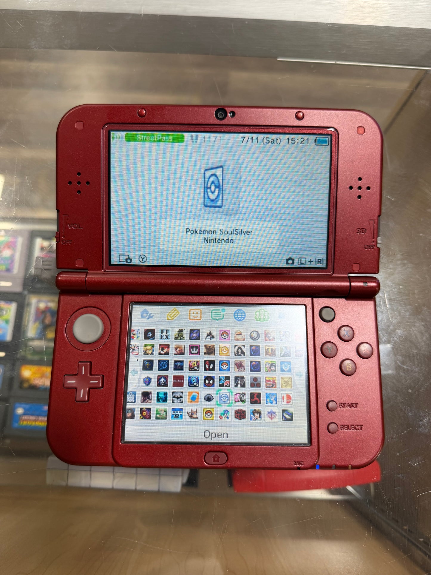 Red New Nintendo 3DS XL with Digital Games Top IPS (Region Free)(JAPANESE TO US) 337