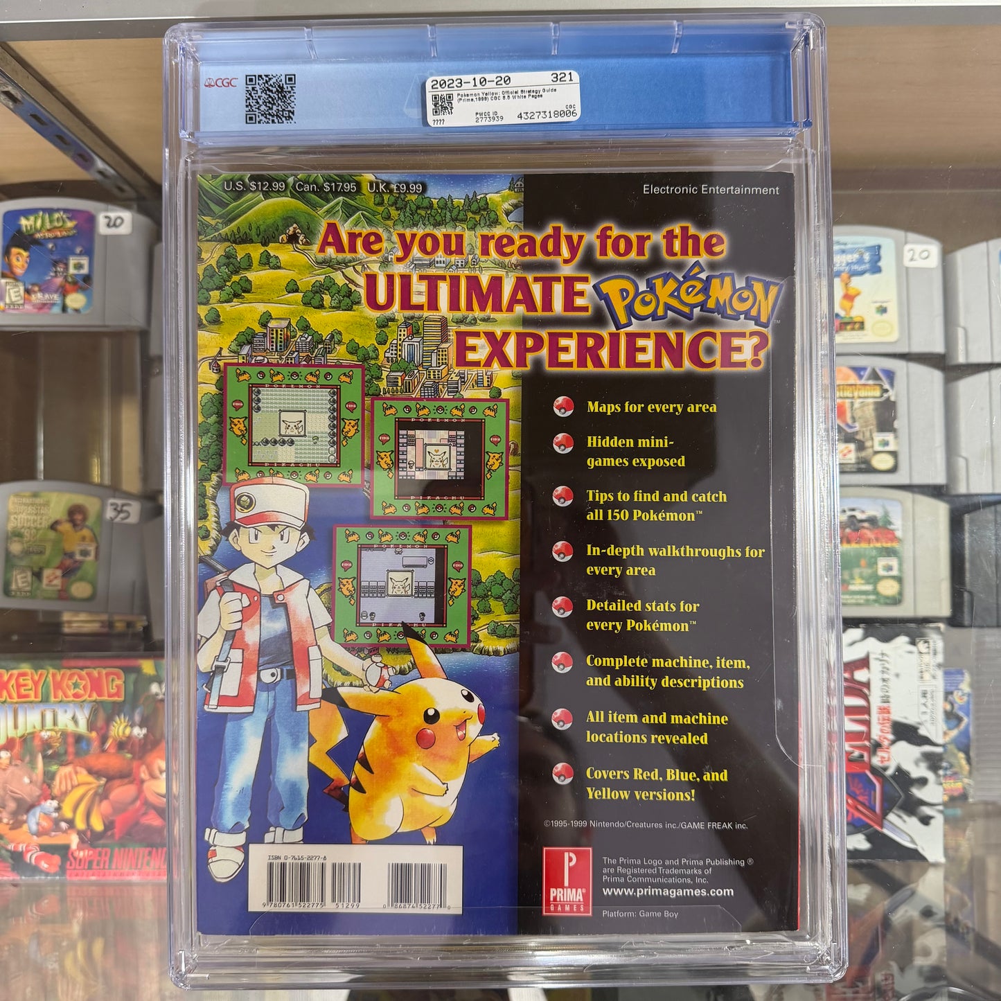 Pokémon Yellow Official Strategy Guide #nn Prima Games 1999 (8.5)