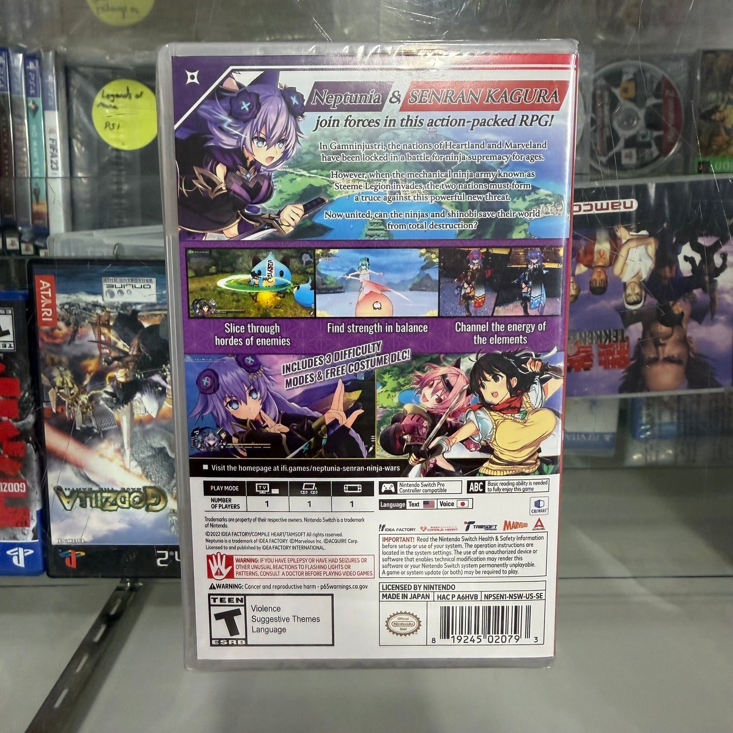 Neptunia X Senran Kagura: Ninja Wars Nintendo Switch Unopened